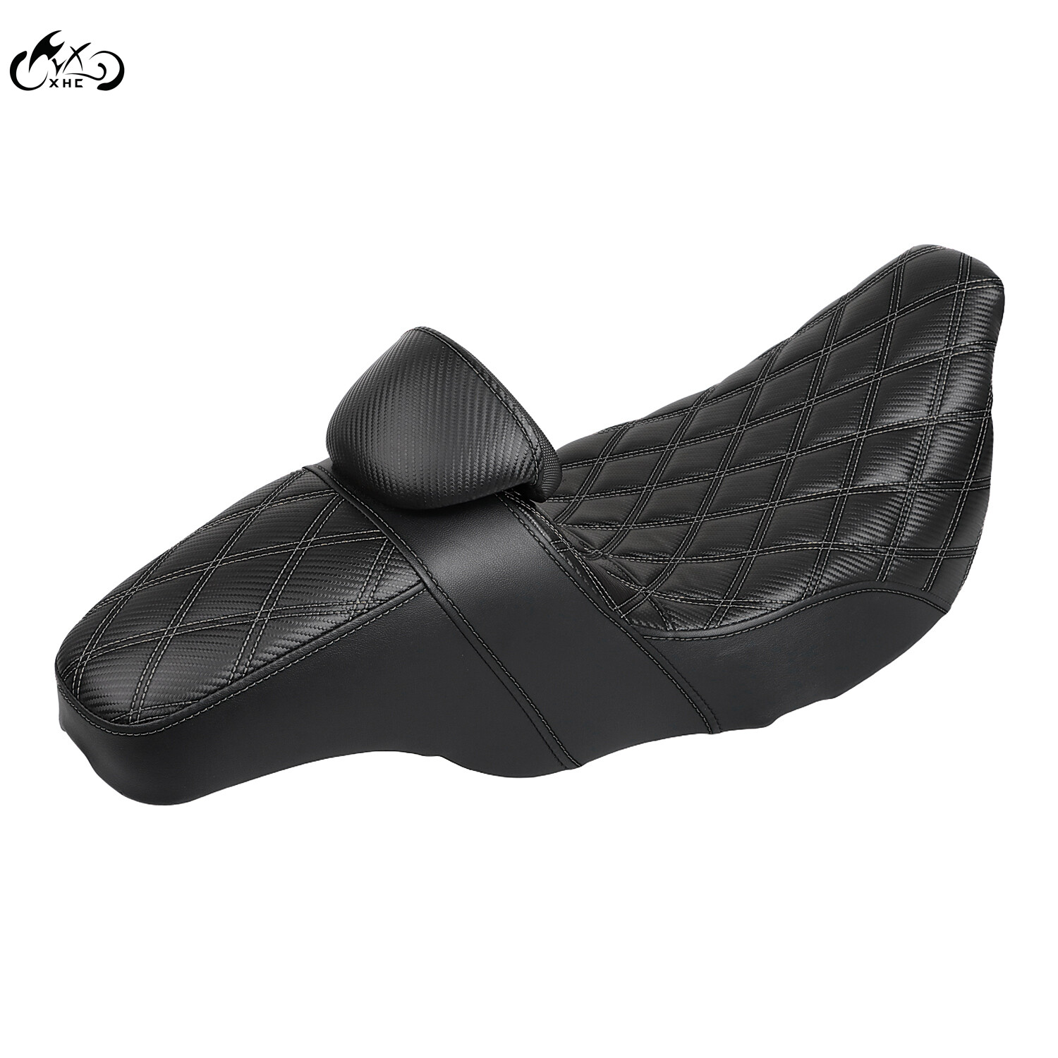 Step Up Passenger Driver Seat w/ Backrest For Harley Electra Street Road Glide