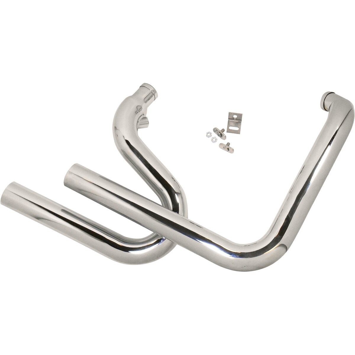 V-Factor Chrome 2 1/4 in. Top Fueler Drag Pipe Set 90053 (no ship to CA)