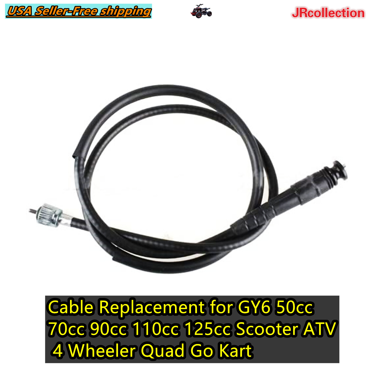 SPEEDOMETER CABLE # 2 FOR CHINESE SCOOTERS (TAOTAO VIP 50cc AND 150cc) 37″ inch