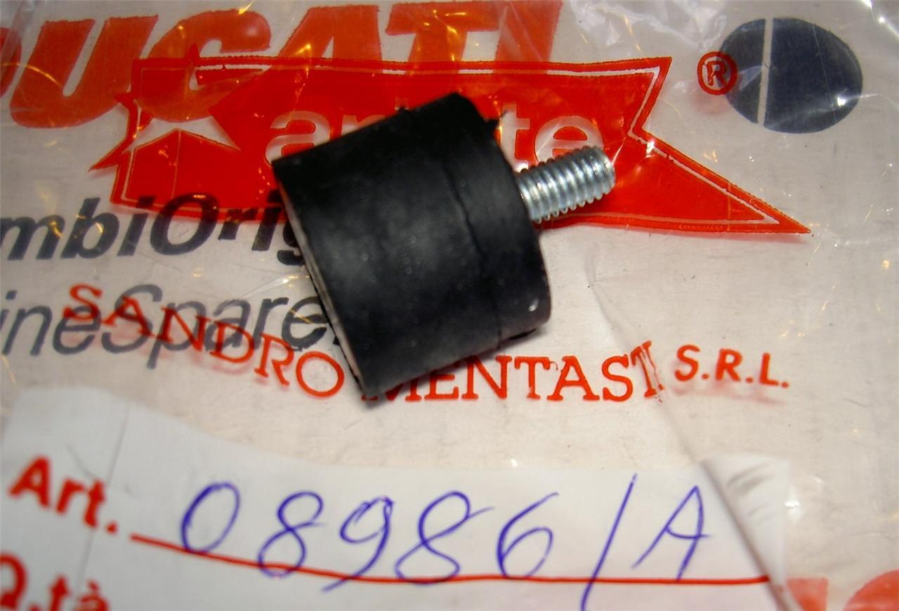 Ducati rubber silent block isolation mount 6mm X 1.0 threads from Italy 08986/A