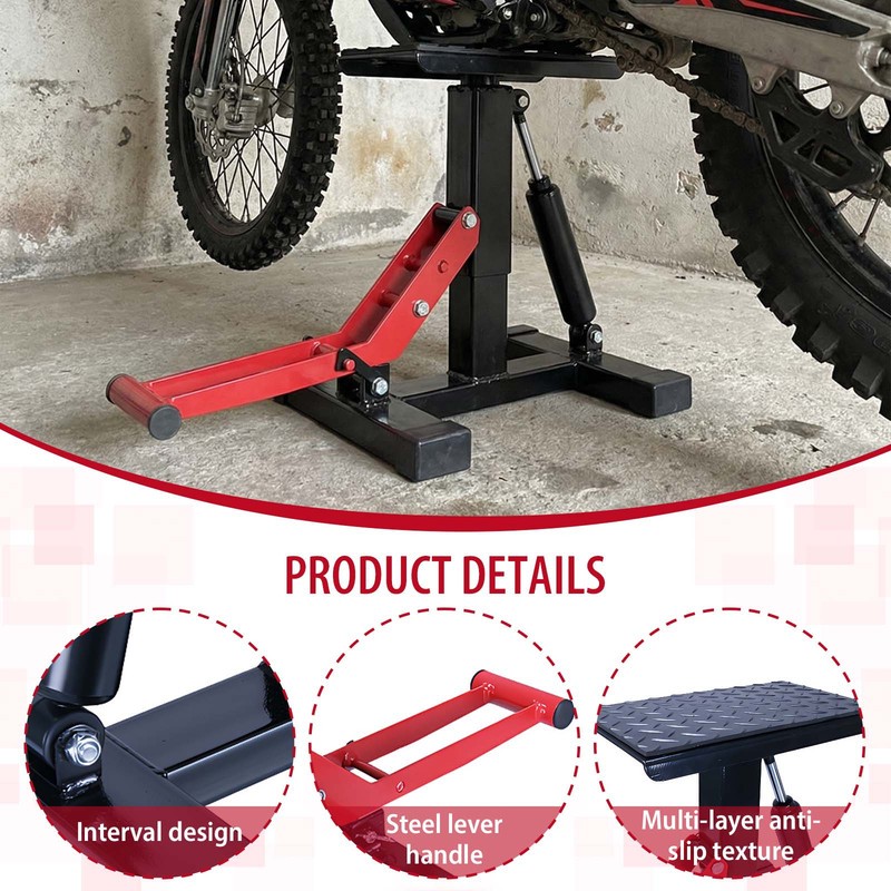 Motocross Lift Stand MX Bike Stand 440Lbs Heavy Duty Off-Road Hydraulic Jack US