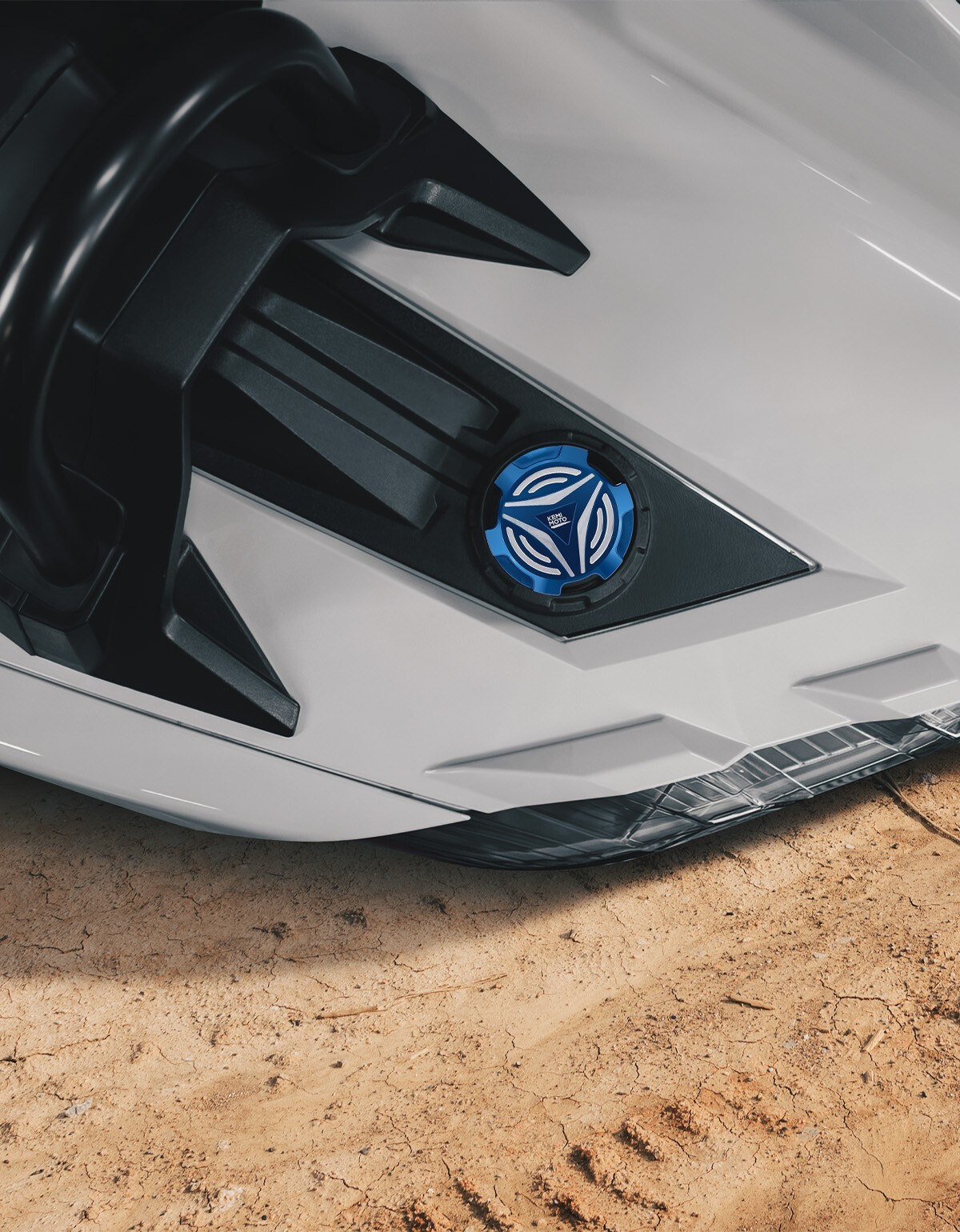 KEMIMOTO #2521278 Blue Gas Cap Fuel Cap CNC Cut for Polaris Slingshot 2015-2023