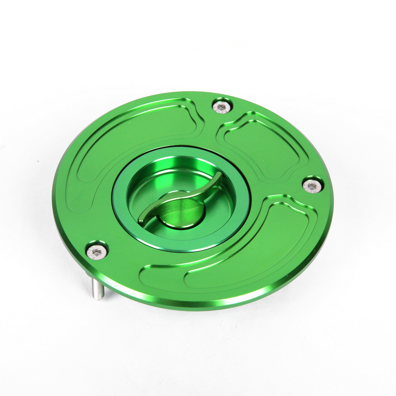 CNC Keyless Fuel Gas Cap For KAWASAKI ZX6R ZX9R 2000 ZX10R ZX14R 2007 Tank Cover