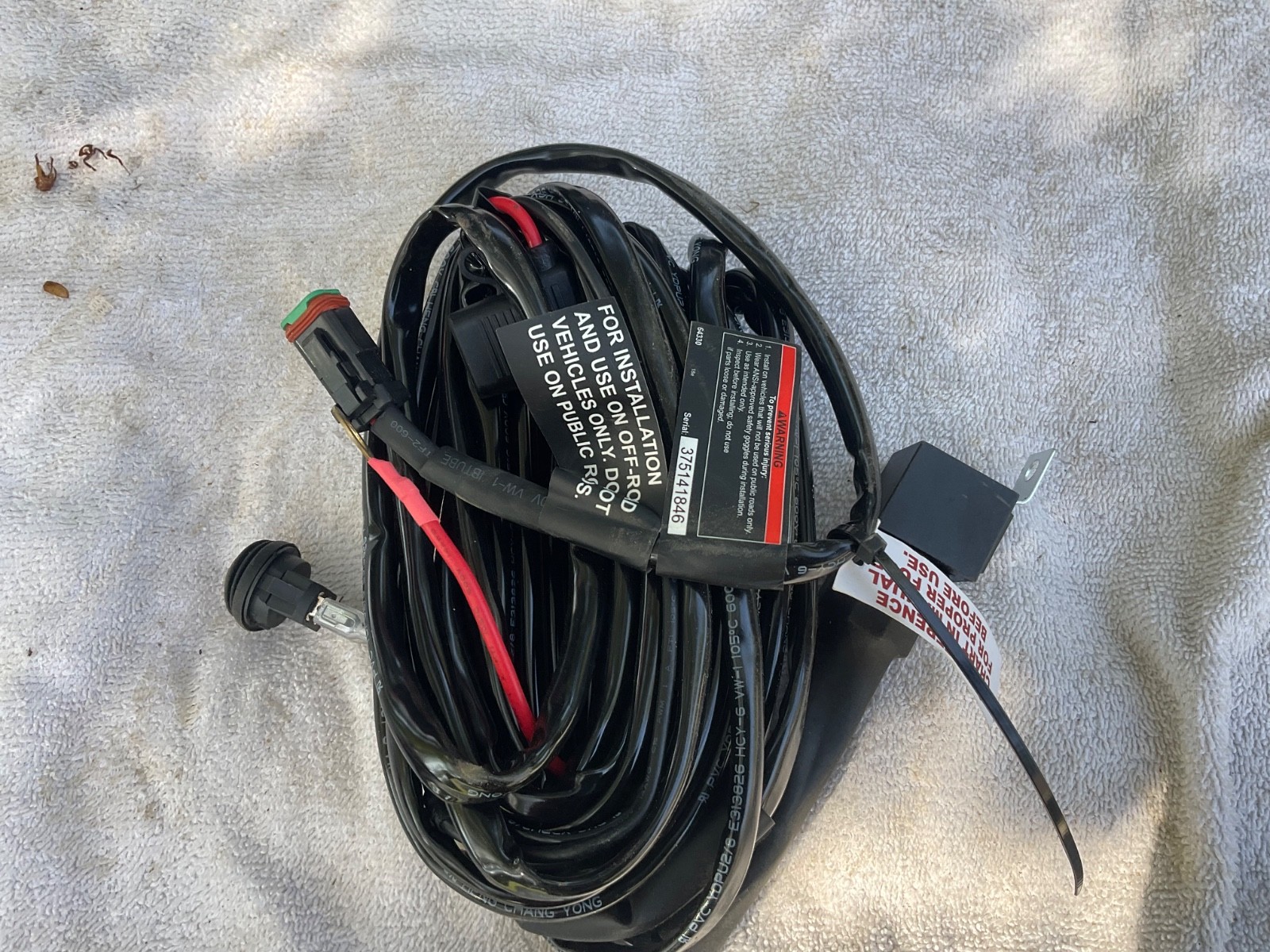 NEW ROADSHOCK Light Bar Wiring Harness Kit Relay Fuse Switch Off-Road LED