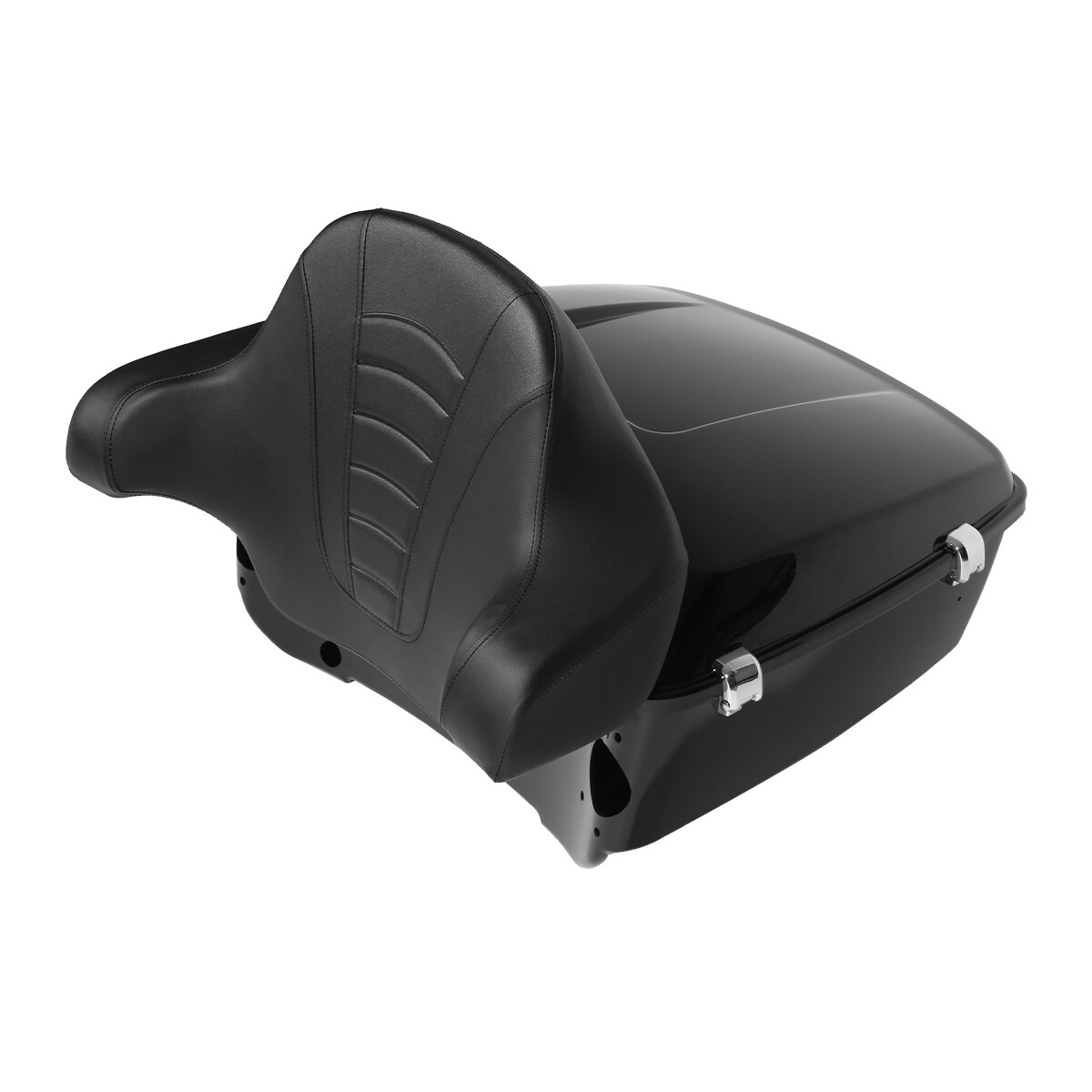 Vivid Black King Trunk Backrest Pad Fit For Harley Touring Electra Glide 2014-up