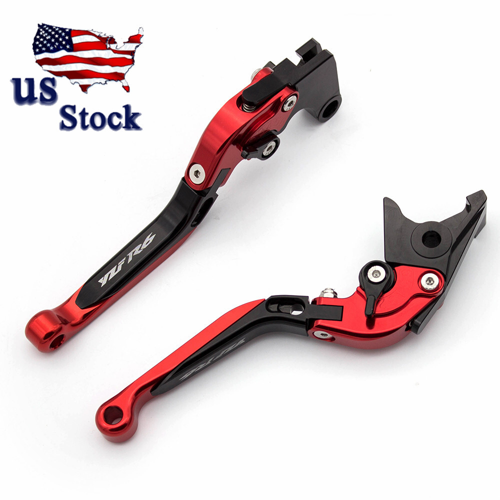 For Yamaha R6S CANADA VERSION 2007-2009 Red Folding Extend Brake Clutch Levers