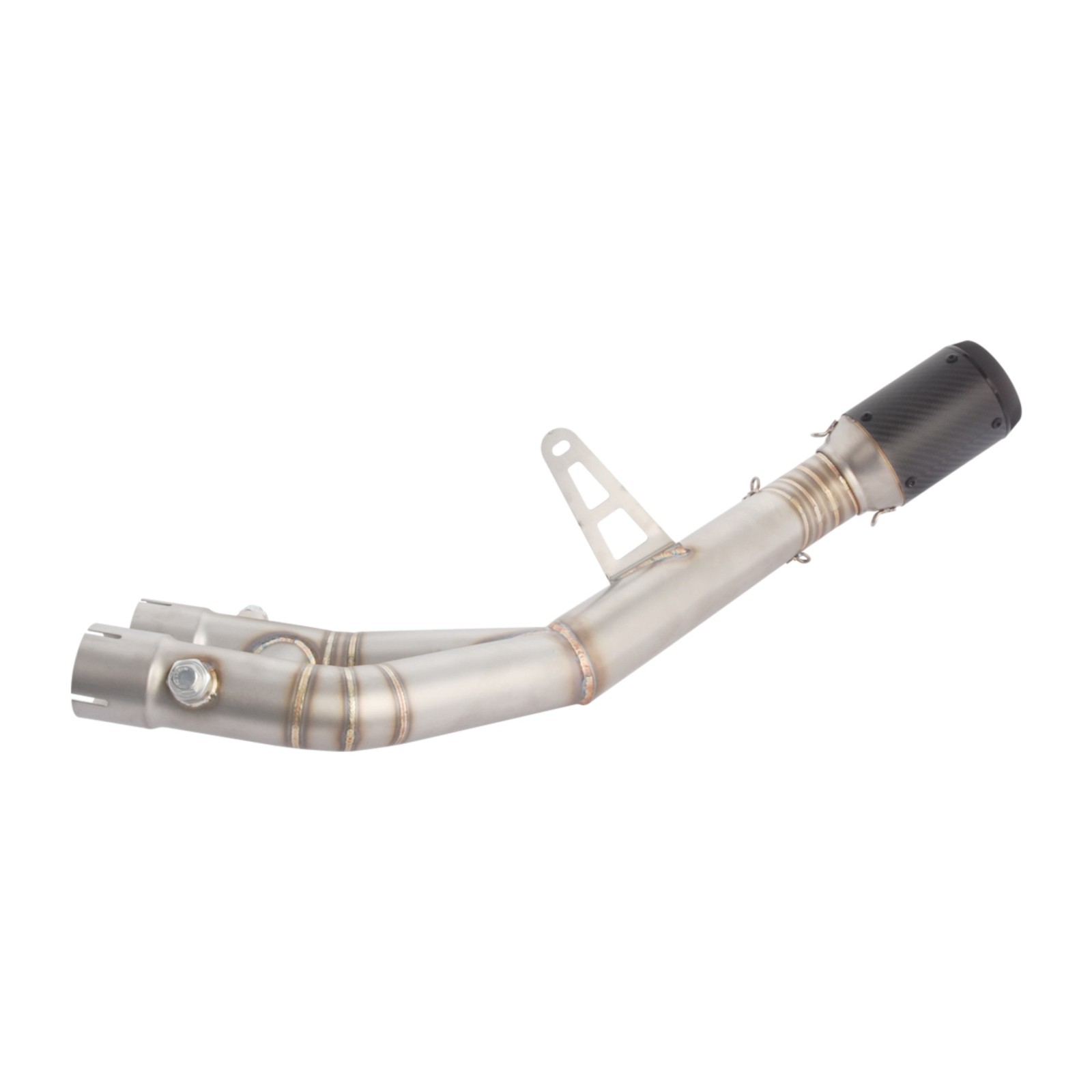 For Yamaha YZF R1 MT-10 FZ10 2015-2023 Carbon Exhaust Mid Link Pipe Muffler Tips