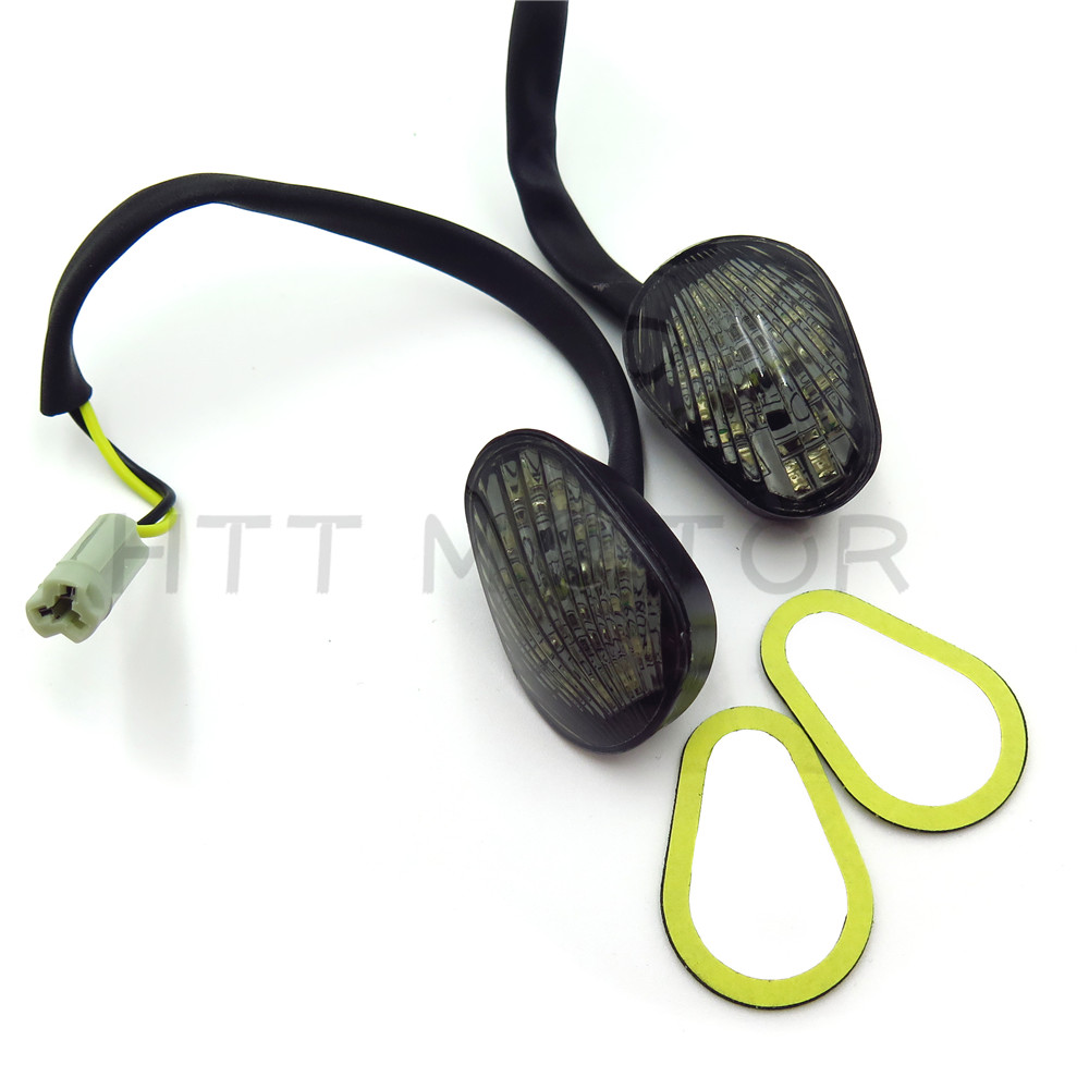 Smoke Euro LED Flush Mount Turn Signal for YAMAHA YZF R1 R6 R6S 2006 2007 2008