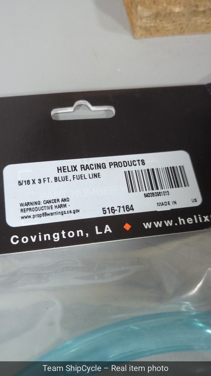 Helix Racing Translucent Colored Tubing 3 Blue 516 ID x 716 OD 5167164 G1N