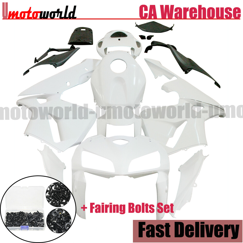 Fairing Kit w/ Bolts for Honda CBR 600RR 2005 2006 Unpainted ABS Molded Bodywork