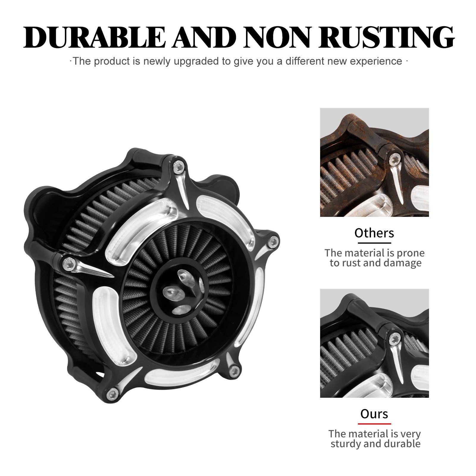 Air Cleaner Spike Intake Filter Fit For Harley Softail 2016 2017 Dyna FXDLS 17