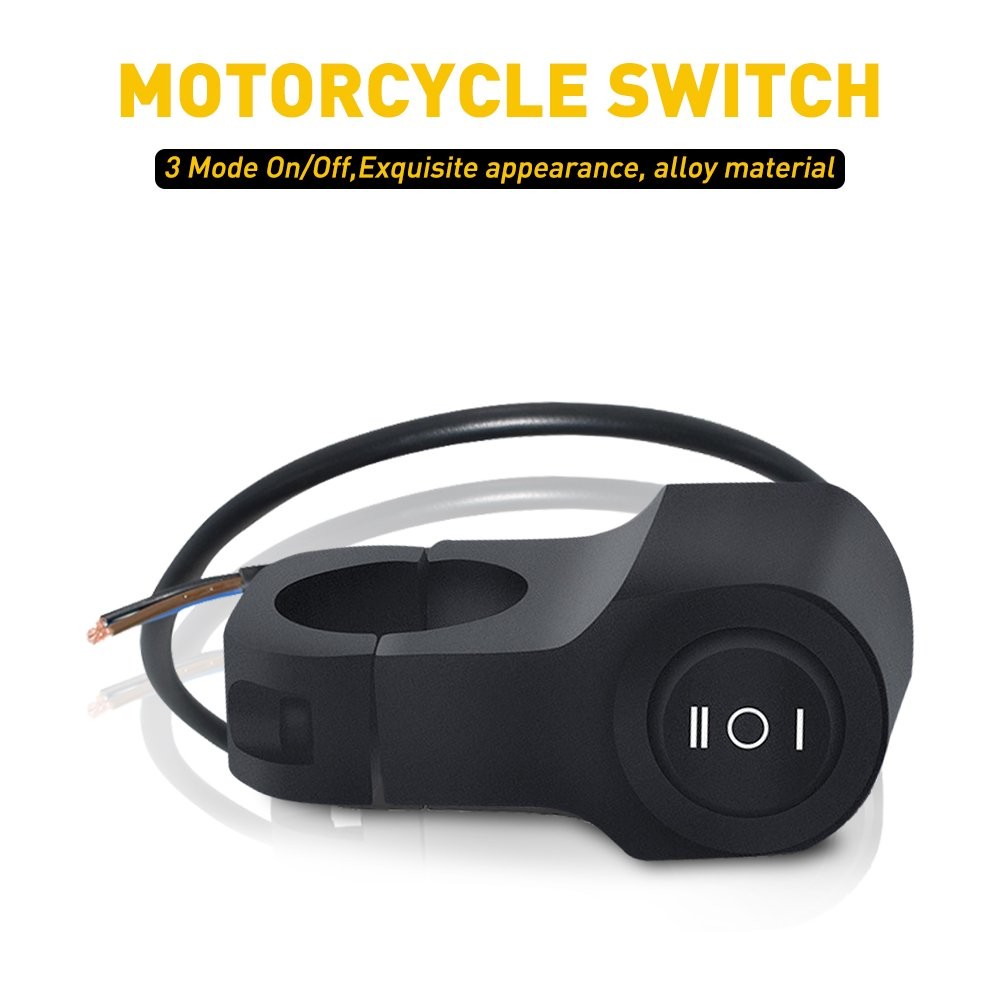 Universal Motorcycle 7/8″ Handle Bar Switch Headlight Fog Light On/Off Control