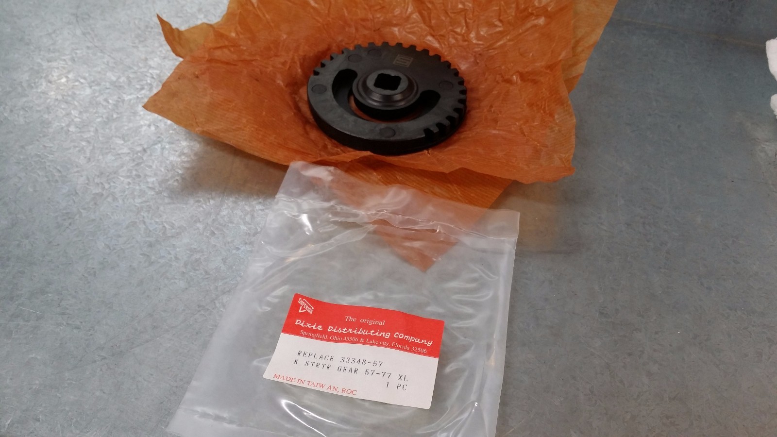 NEW Harley Kickstart Gear 33348-57 fits 57-76 Harley XL NOS Dixie Distributing