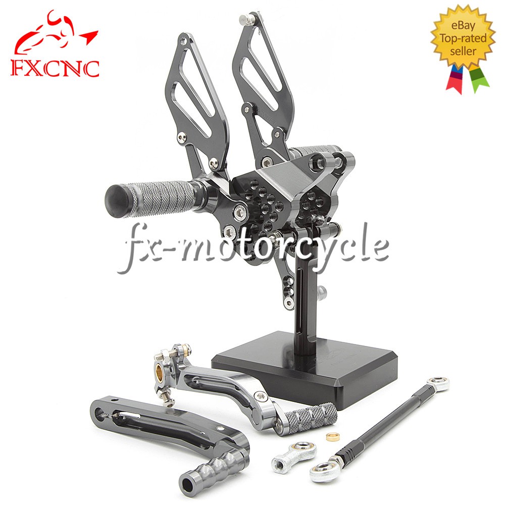 For Ducati 749 999 FXCNC Rised Rearset Footpegs GP Pedal Shift Rear Set Titanium