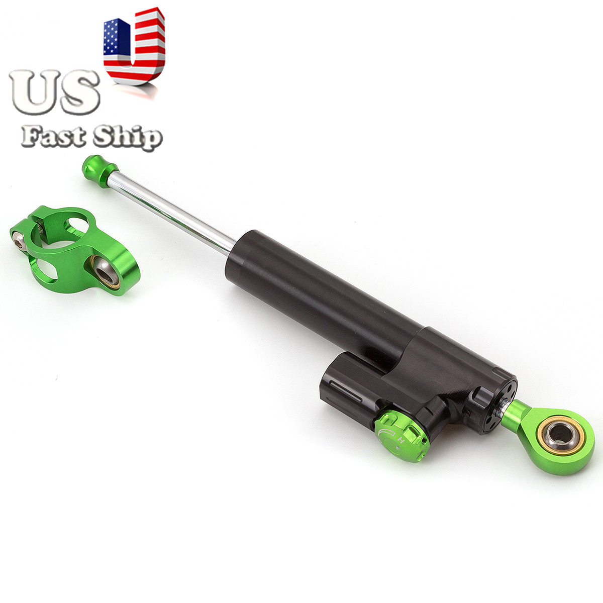 CNC Steering Stabilizer Damper Linear For VERSYS 650 1000 Z300 Z250 ER6N ZX14