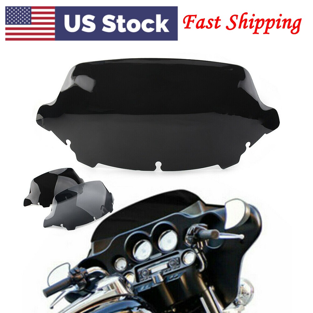 10″ Wave Windshield For Harley Touring Street Electra Tri Glide 2014 – 2021