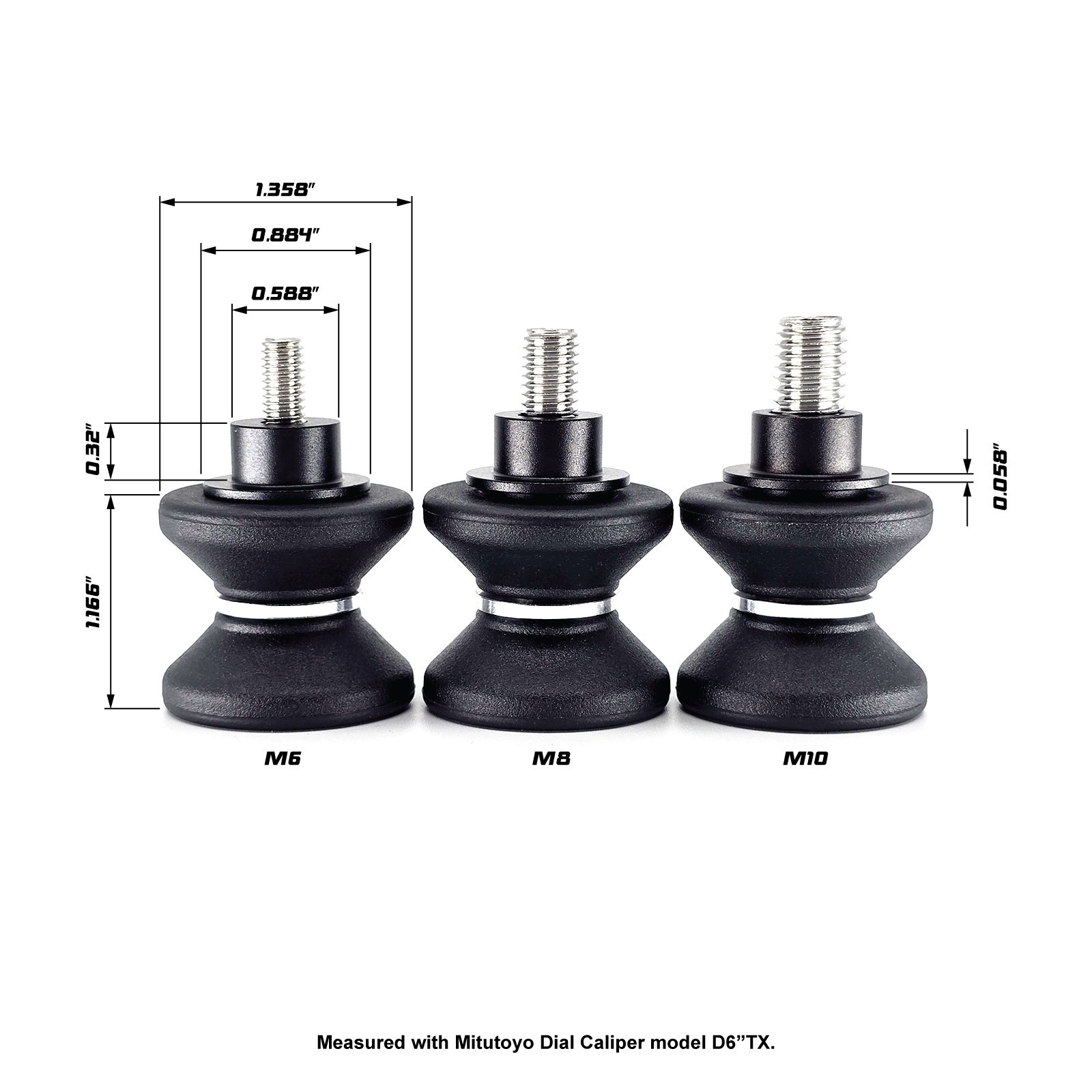 Goodrevs M8 Swingarm Spools Paddock Stand Bobbins Fit Kawasaki Honda Ducati BMW
