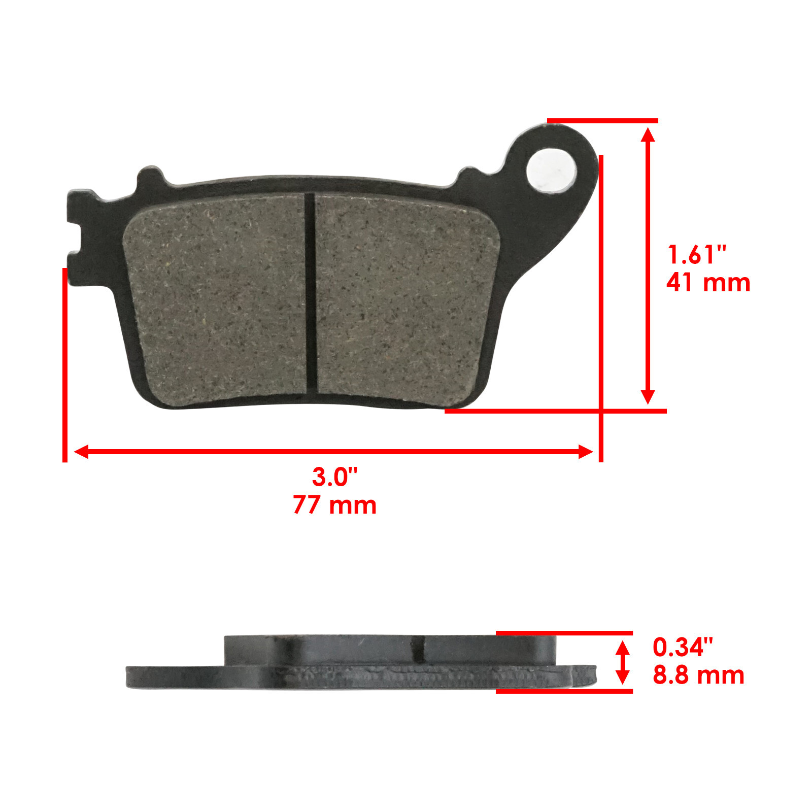Front Rear Brake Pads for Honda CBR600RR CBR 600RR CBR600RA CBR 600RA 2007-2017