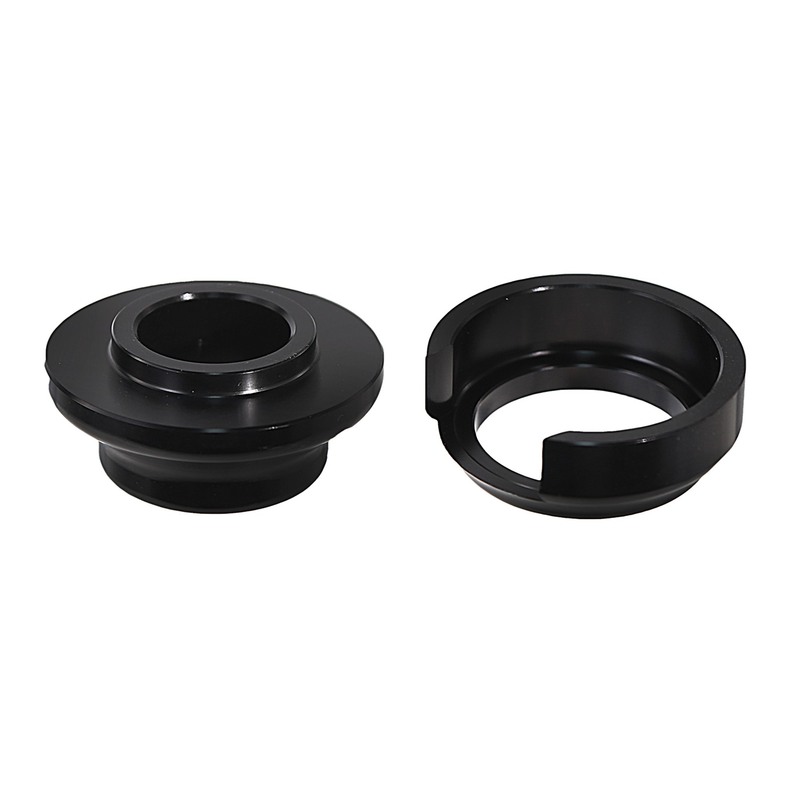 Black ABS Sensor Cover Wheel Spacer Set For Harley 2008-2024 Touring Road Glide