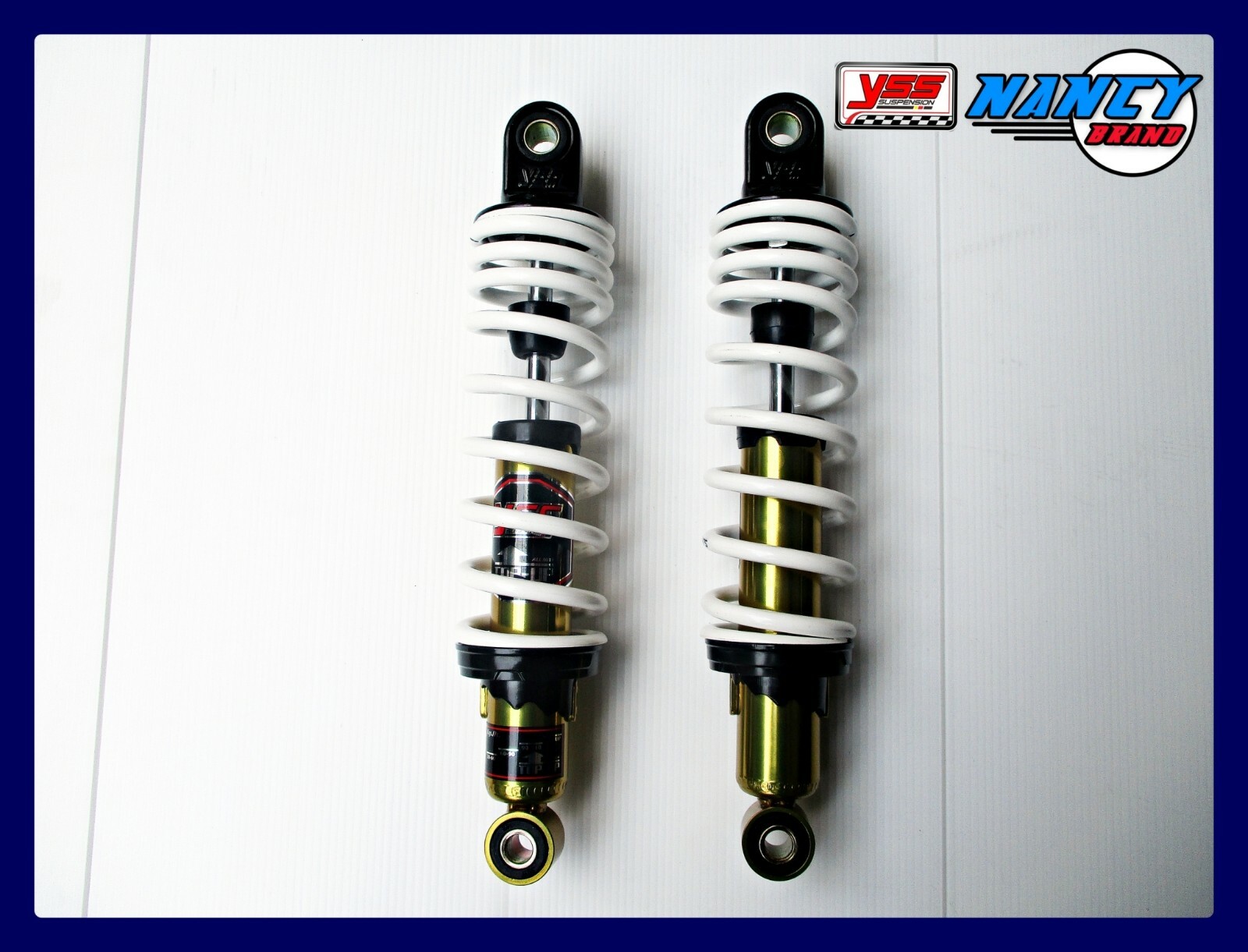 Fit Yamaha X1 Spark Z Spark Nano Rear Shock Set White Spring #nan5899#