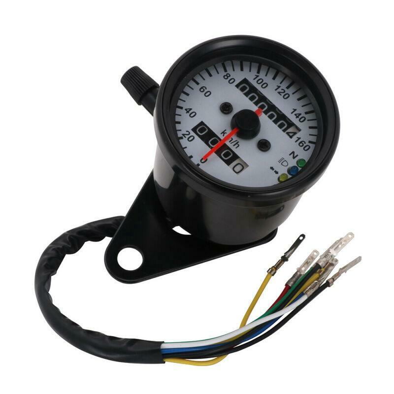 New 0-160 km/h LED Speedometer Odometer Meter Gauge DC 12V Universal Motorcycle