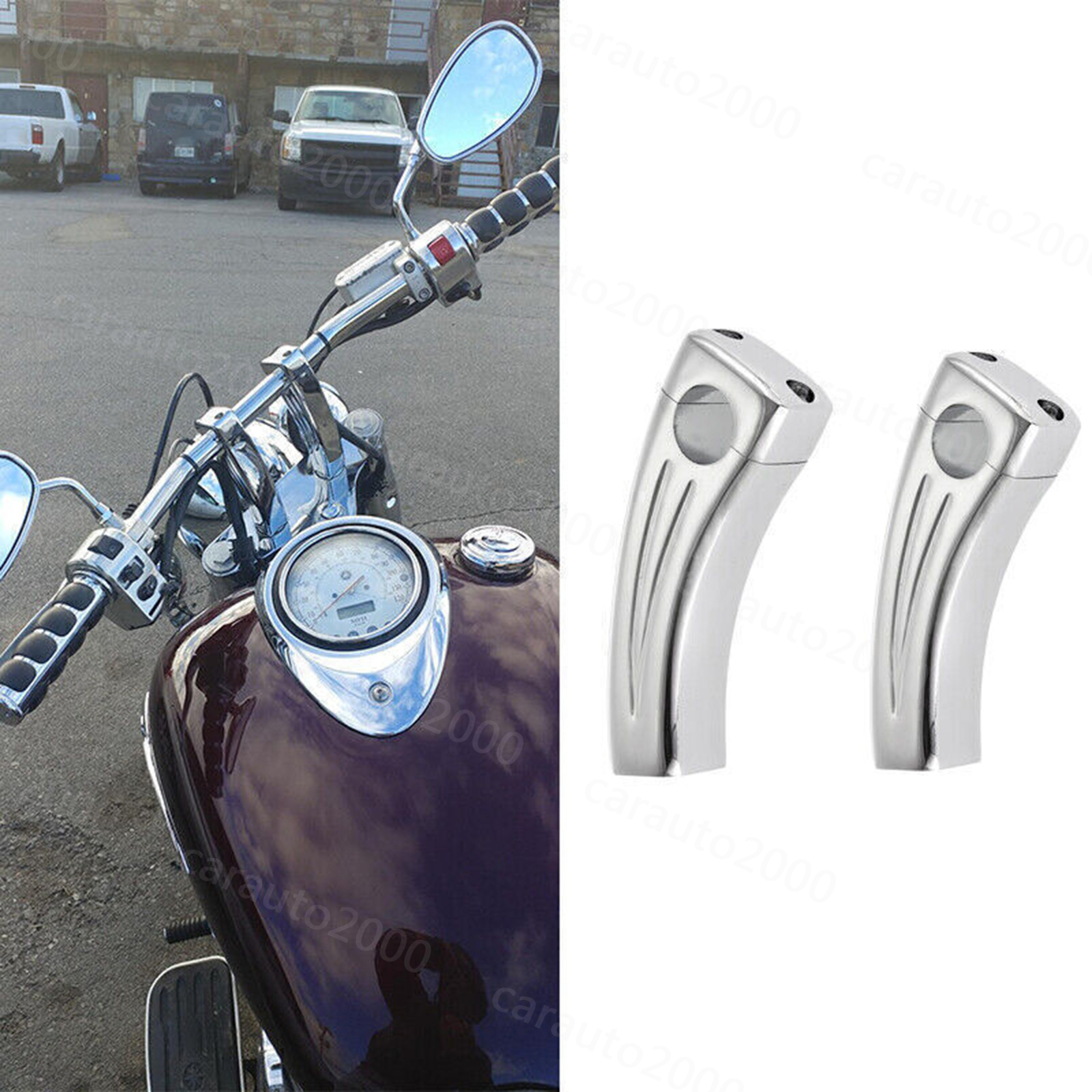 Motorcycle 1″ Handlebar Riser For Yamaha V-Star XVS 650 950 1100 1300 Classic