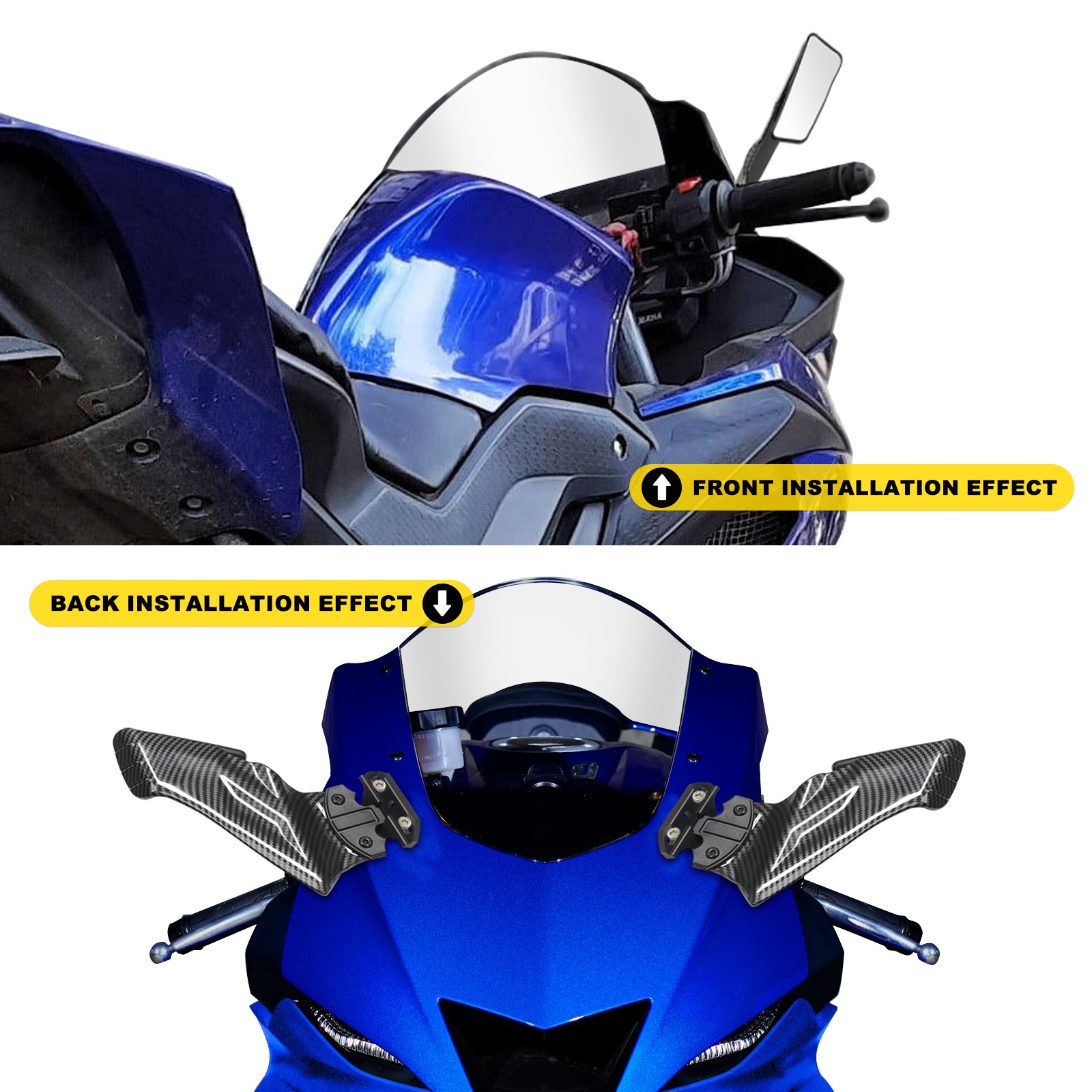 Wind Wing Rear View Mirrors For Honda CBR250R CBR500R CBR600RR CBR1000RR