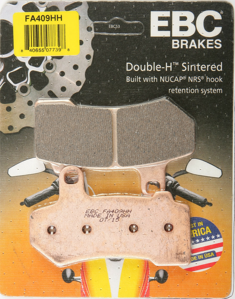 EBC Sintered Brake Pads Set Pair FA409HH Harley-Davidson Street Glide Road King