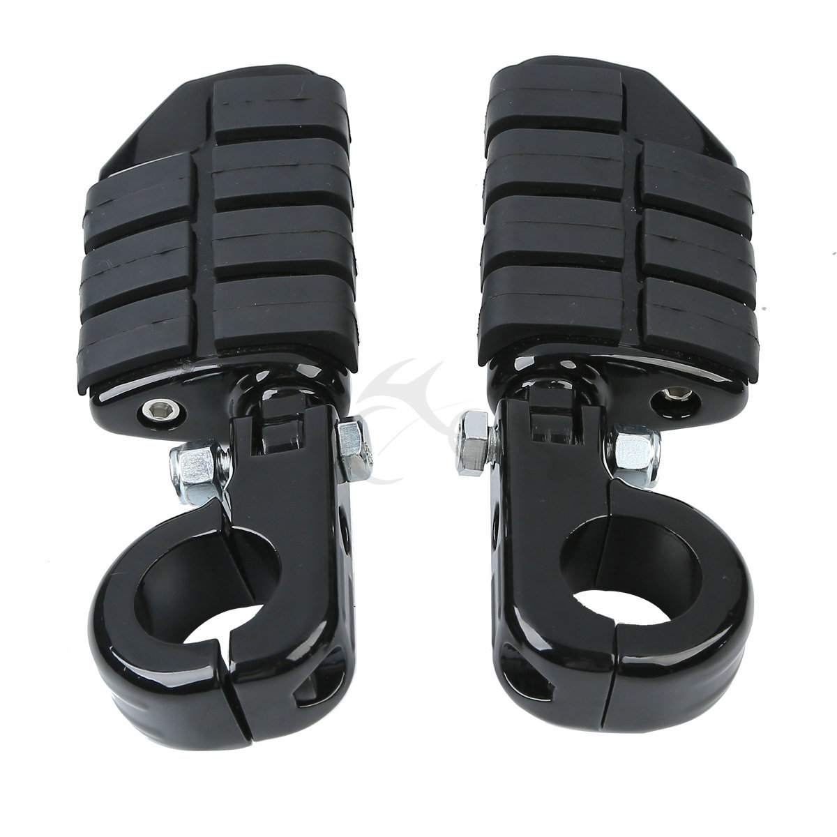 1-1/4″ 1.25″ 32mm Highway Engine Guard Footpeg Pegs Footrest Mount Clamps TCMT