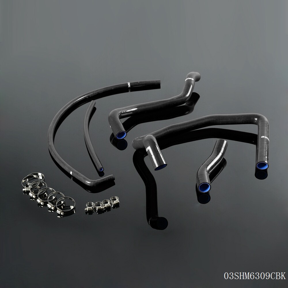 Black Silicone Radiator Hose Kit Fit For SUZUKI GSX1300R HAYABUSA 99-07