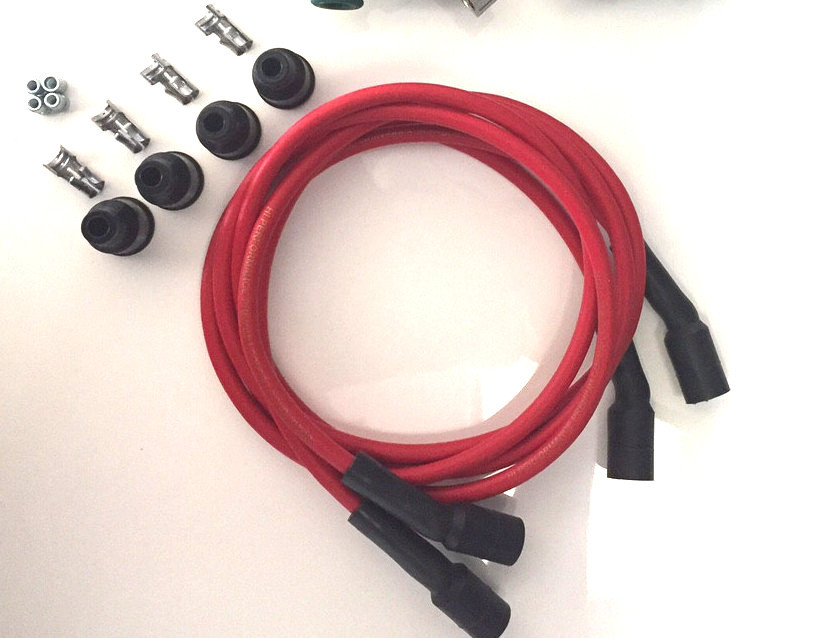 Dynatek Dyna Spark Plug Wires Set Red Silicone 7mm Copper Core DW300 DW-300