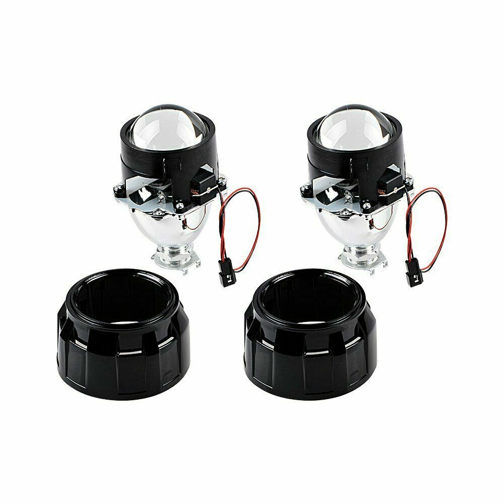 2.5” H1 Bi xenon HID Projector Lens Hi/Lo Beam H4 H7 Car Headlight Retrofit DIY