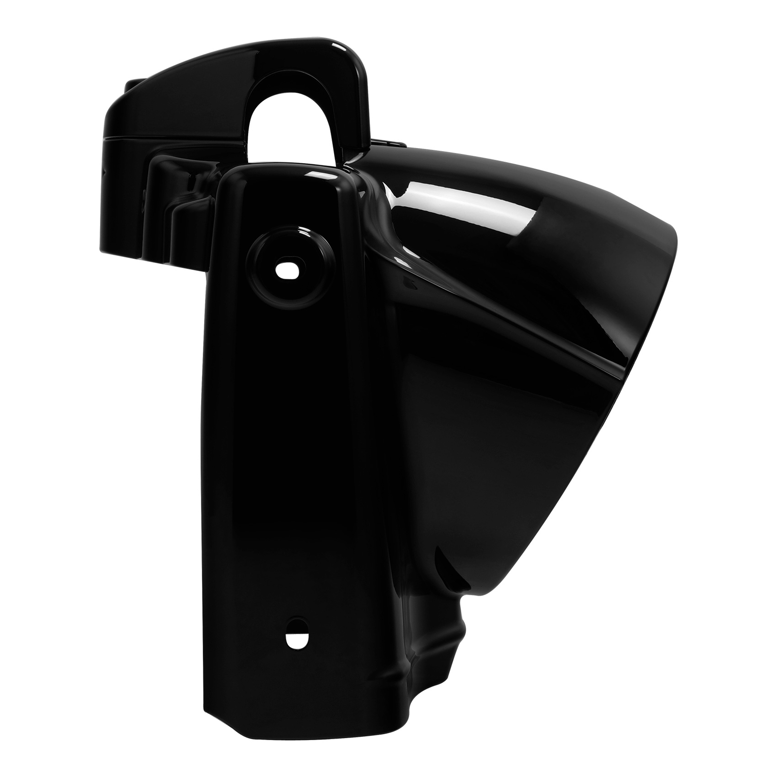Black 7″ Round Headlight Nacelle Cover Fit For Harley Touring Road King 2014-24