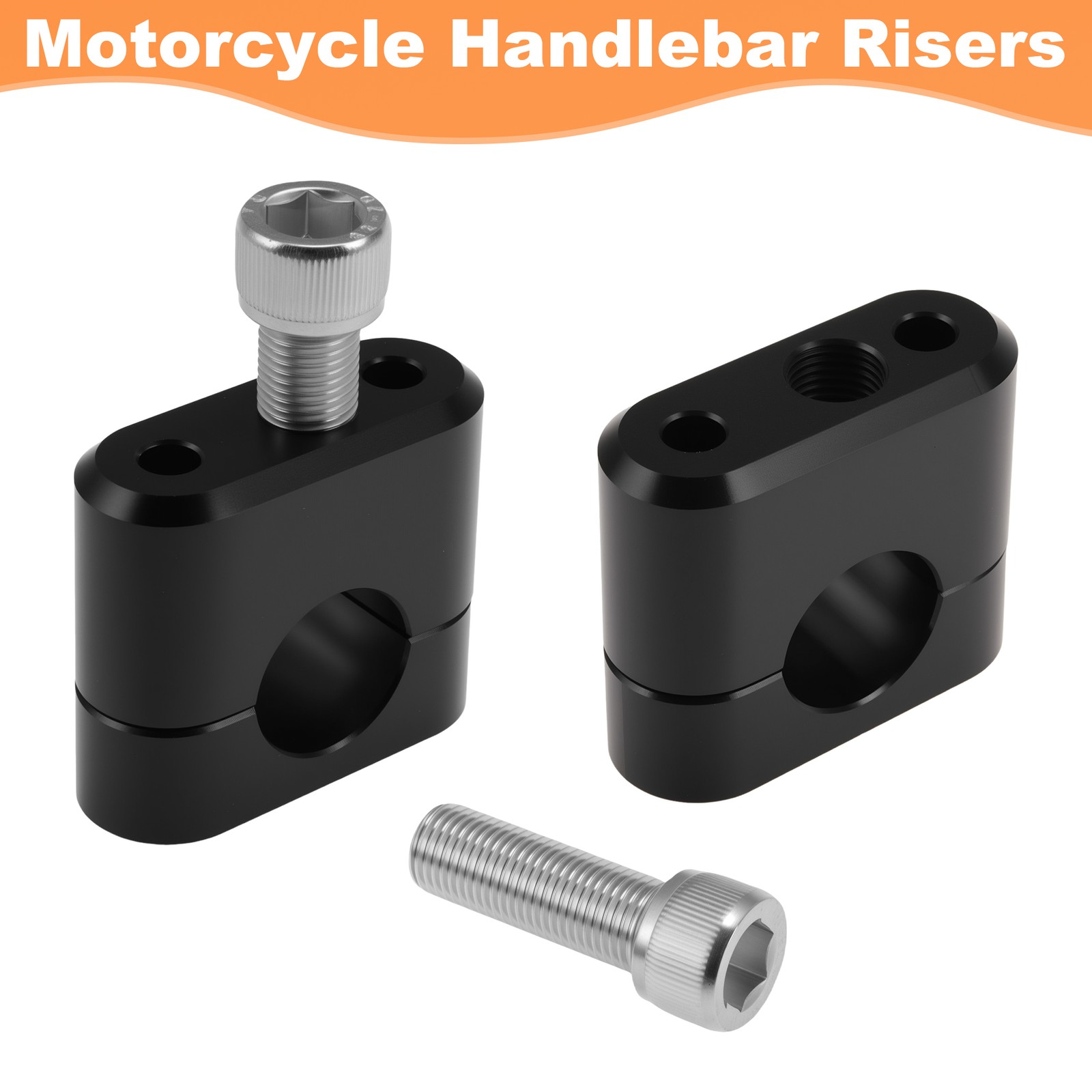 Dirt Bike Handlebar Riser for 22 mm/0.87 inch Handle Bar Black Universal