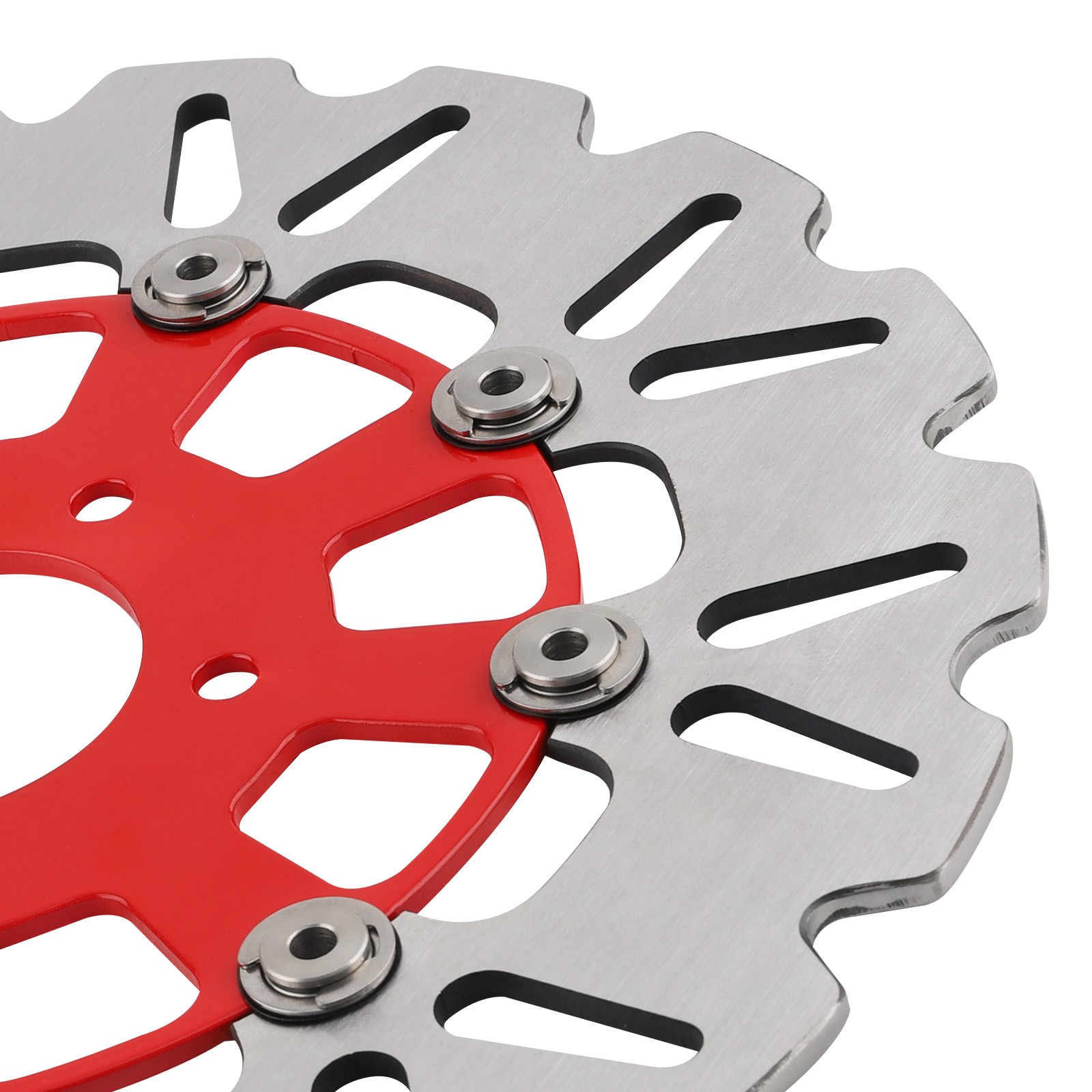11.8in Front Floating Brake Rotors for Harley-Davidson Touring Softail Dyna Red