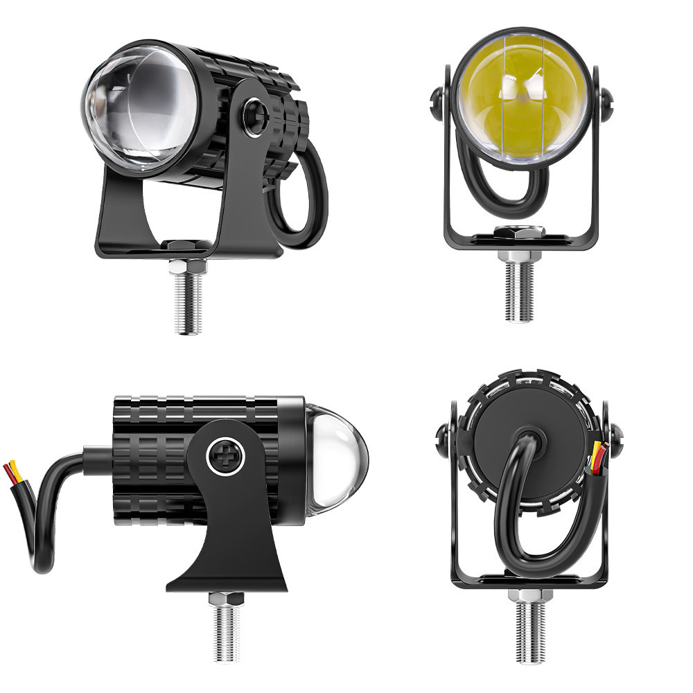 2X Mini LED Work Light Pod Auxiliary Driving Fog Amber/White Motorcycle ATV UTV