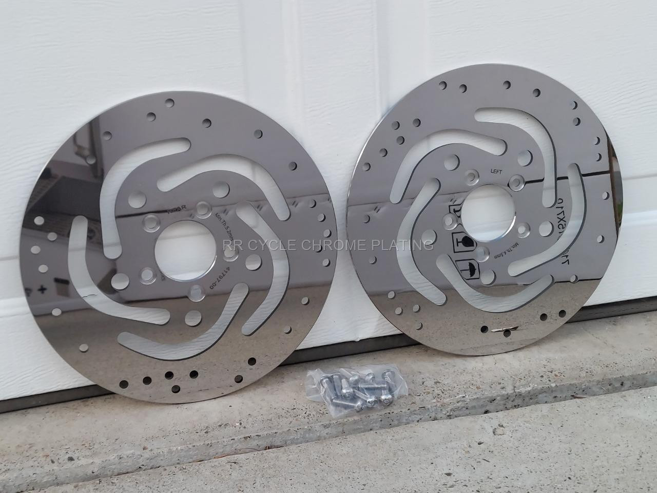 Harley Polished Rotors 11.5″ Front & Rear 00-14 Softail, 00-05 Dyna ,Sportster