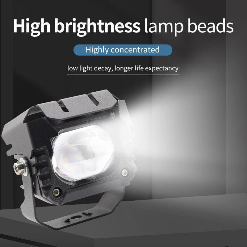 Pair LED Work Light Bar Headlight Driving Spot Light Fog Lamp Motorcycle UTV ATV
