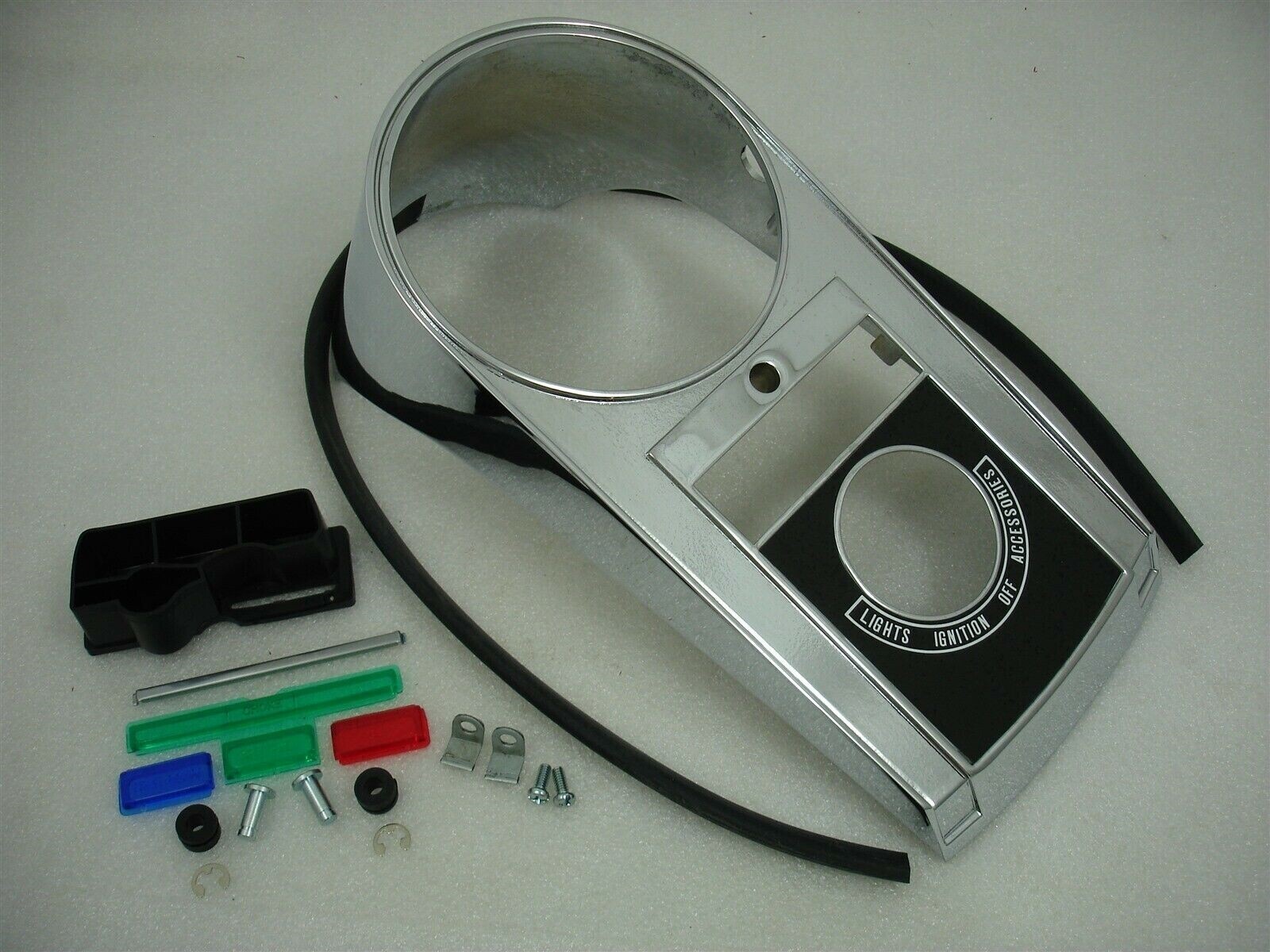 DASH SPEEDOMETER HARLEY FATBOB TANK FLH FXWG FXST LENSES DIE CAST METAL CHROME