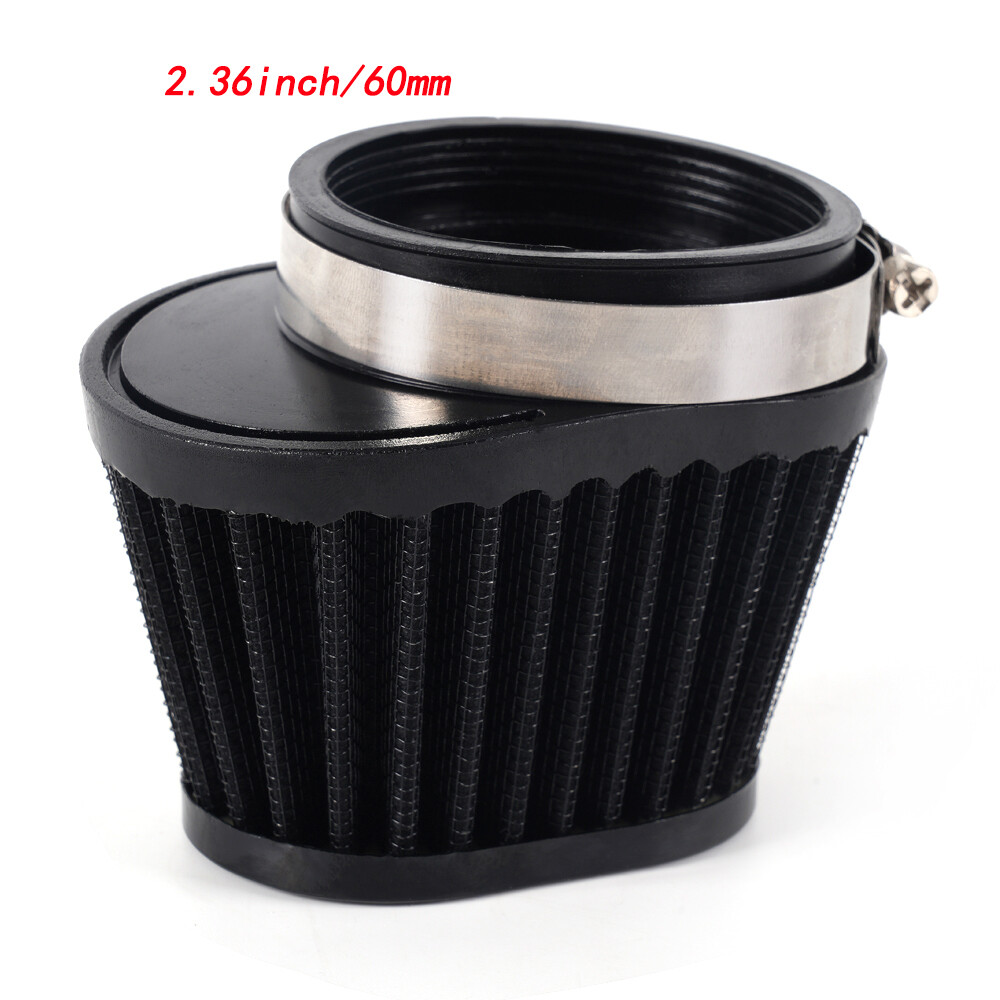 New Black 60mm Air Filter Pod Cleaner Fit For Bike Dirt ATV Quad Pit Motorcycle