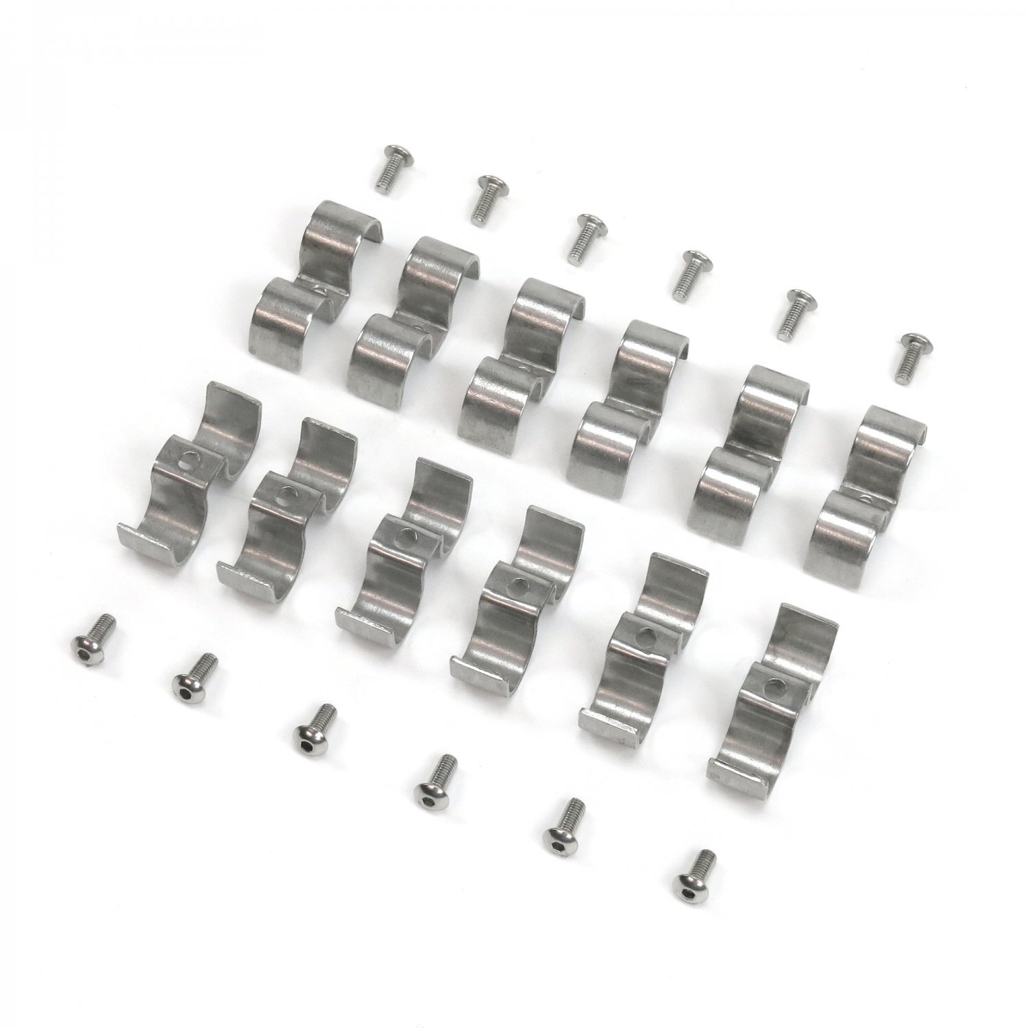 5/16 and 3/8 Stainless Steel Combo Line Clamps – Pack of 12