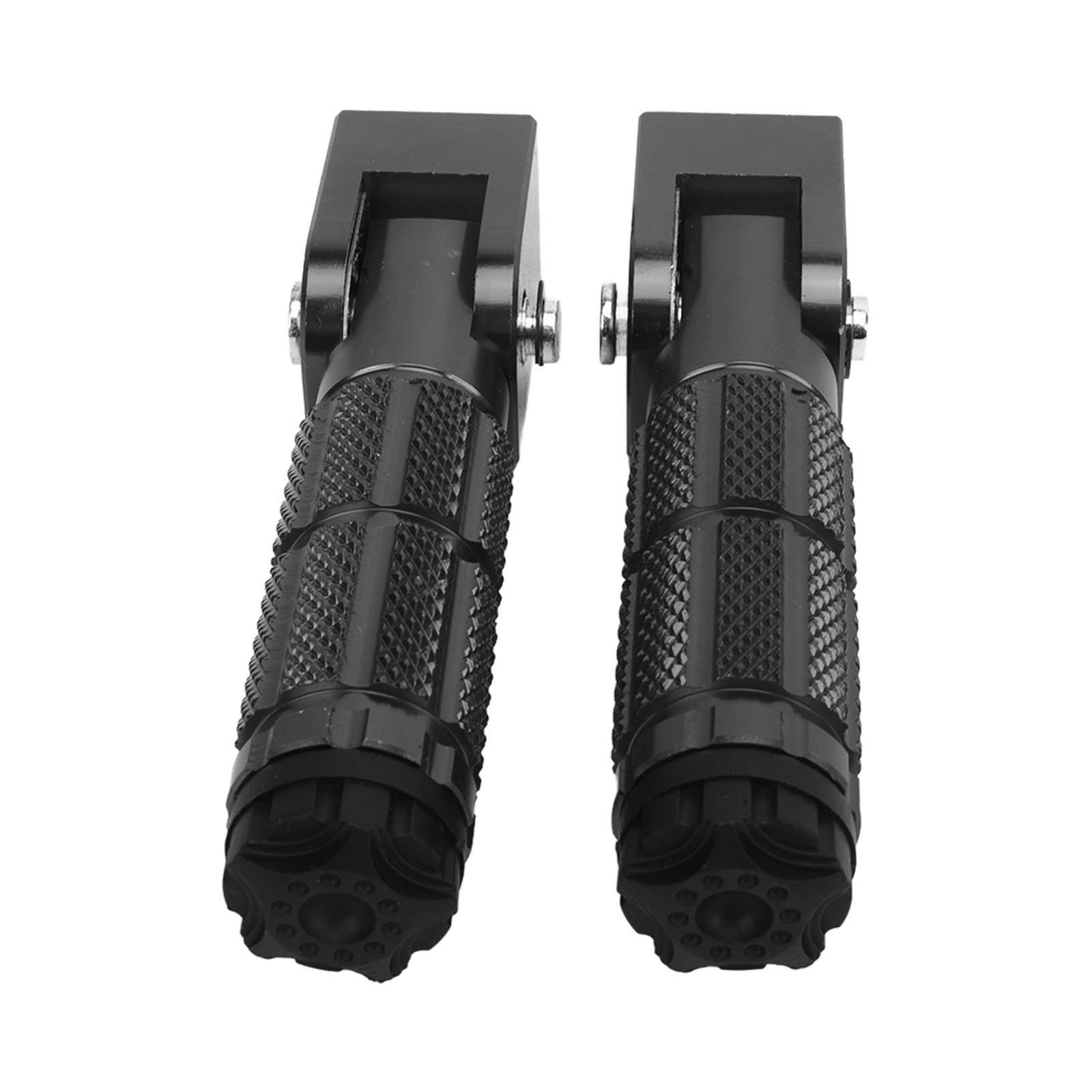 2Pcs Motorcycle Foldable Foot Pegs M8 Antislip Aluminium Alloy Universal For