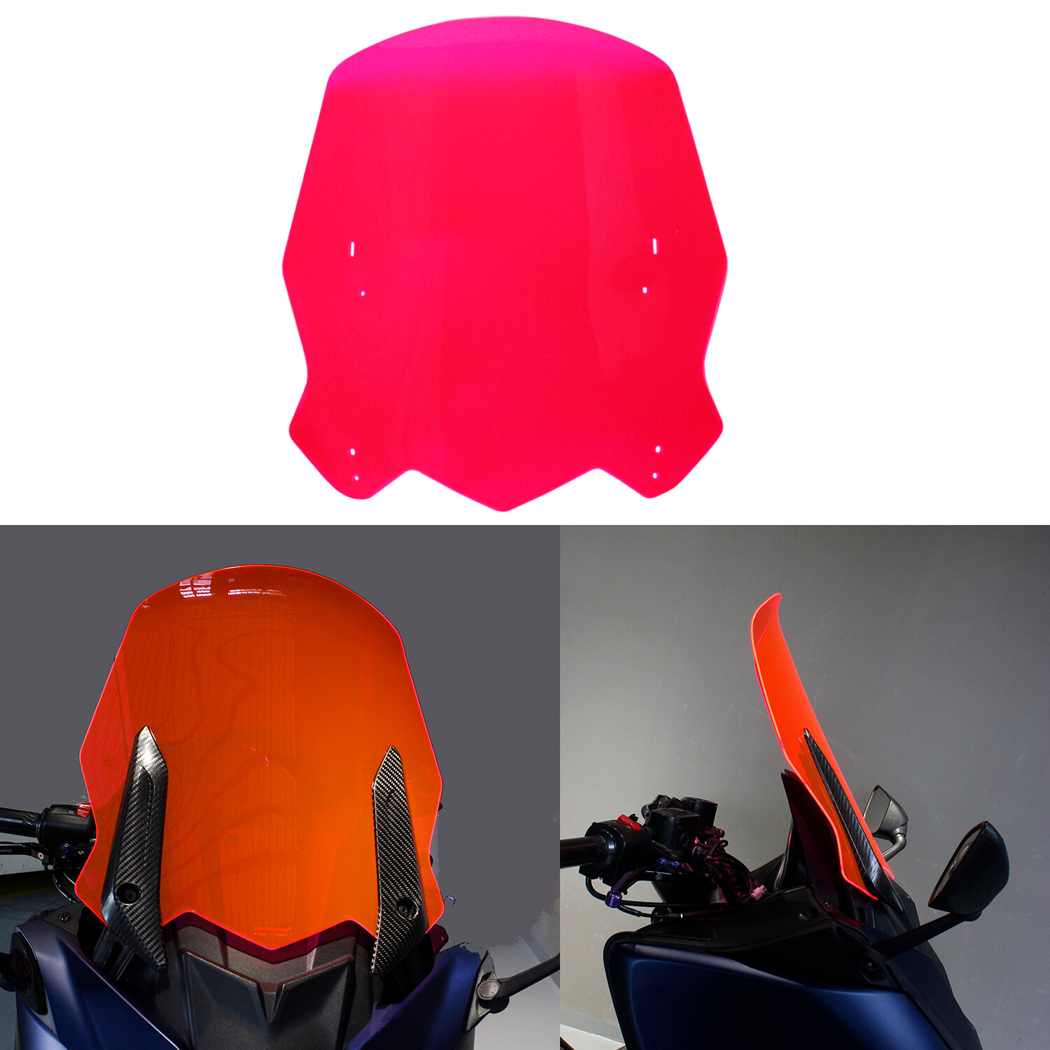 Pink Acrylic Outer Fairing Windshield Fits Yamaha TMAX 530 2012-2016