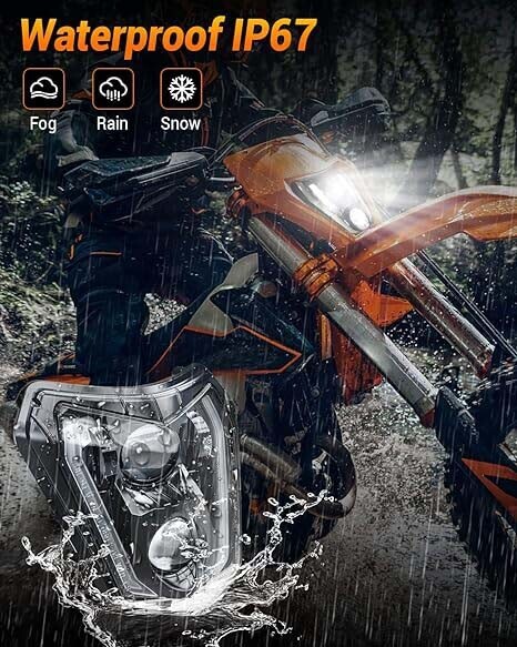 LED Headlight DRL w/ Turn Signal For KTM 250 350 450 500 690 Enduro R SMC-R