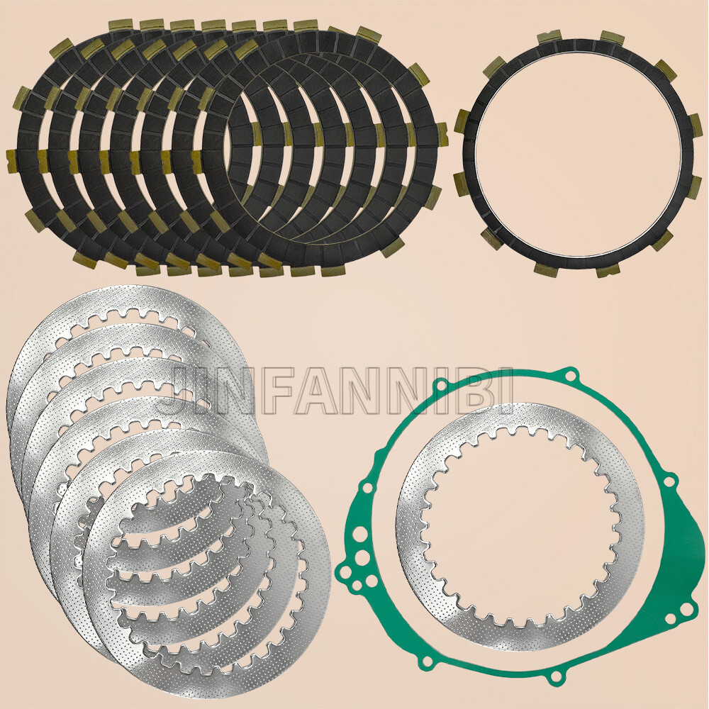 Clutch Friction Steel Plates W/ Gasket Kit for Yamaha YZF-R1 YZF R1 1999-2003