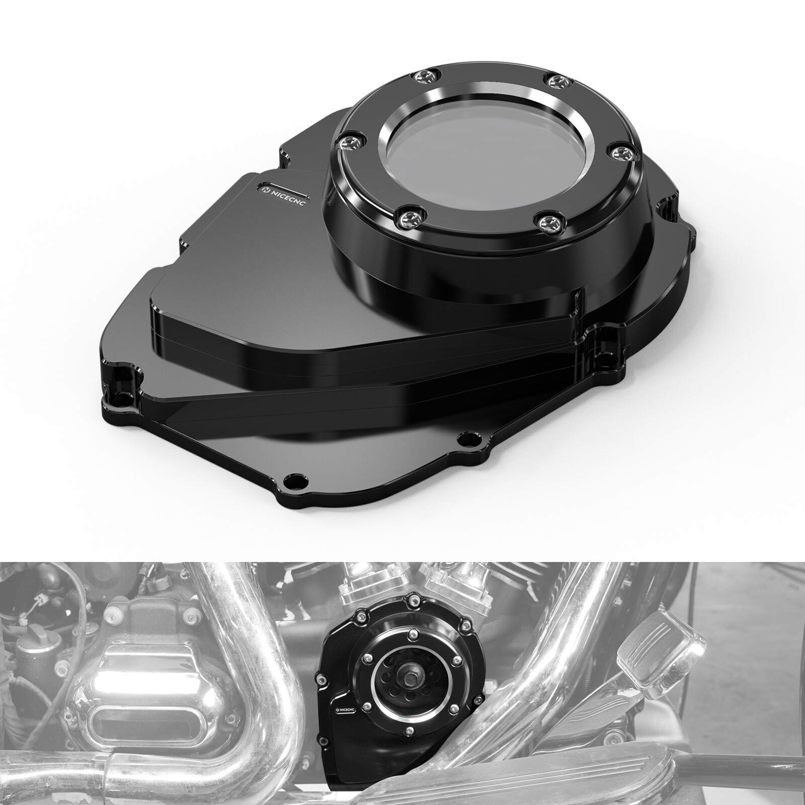 Upgraded M8 Clear Cam Cover For Harley Street Glide FLHX CVO FLHXSE 2017-2021