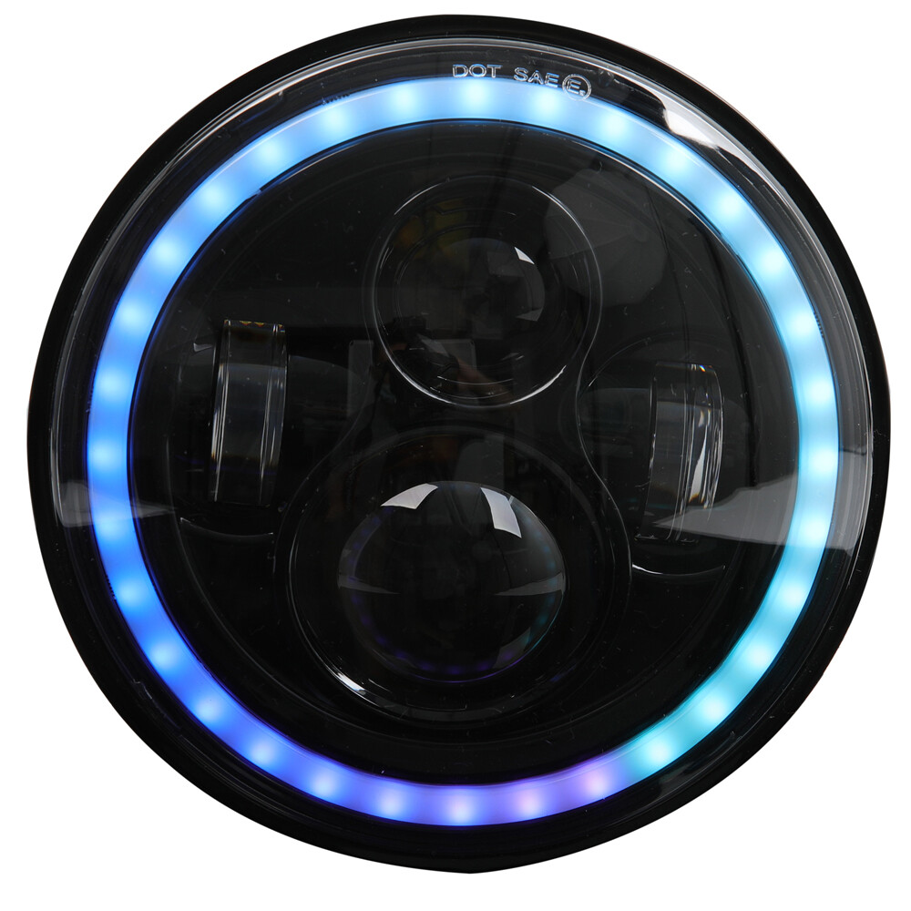 For Harley FHLX Street Glide RGB 7″ LED Projector Headlight App Remote Control