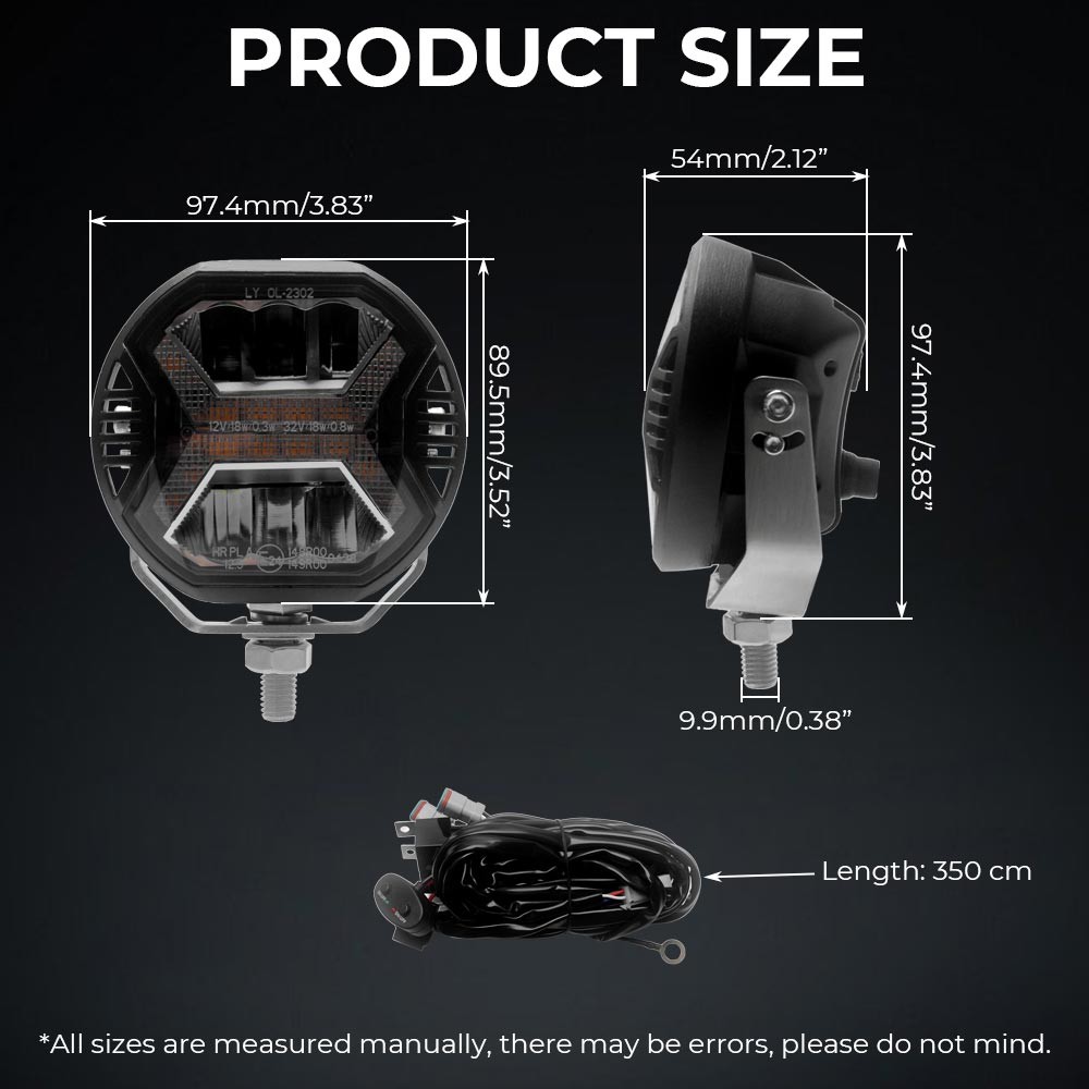 24W X Style Offroad Driving Lights Waterproof LED Spot Lamp For Jeep SUV Truck
