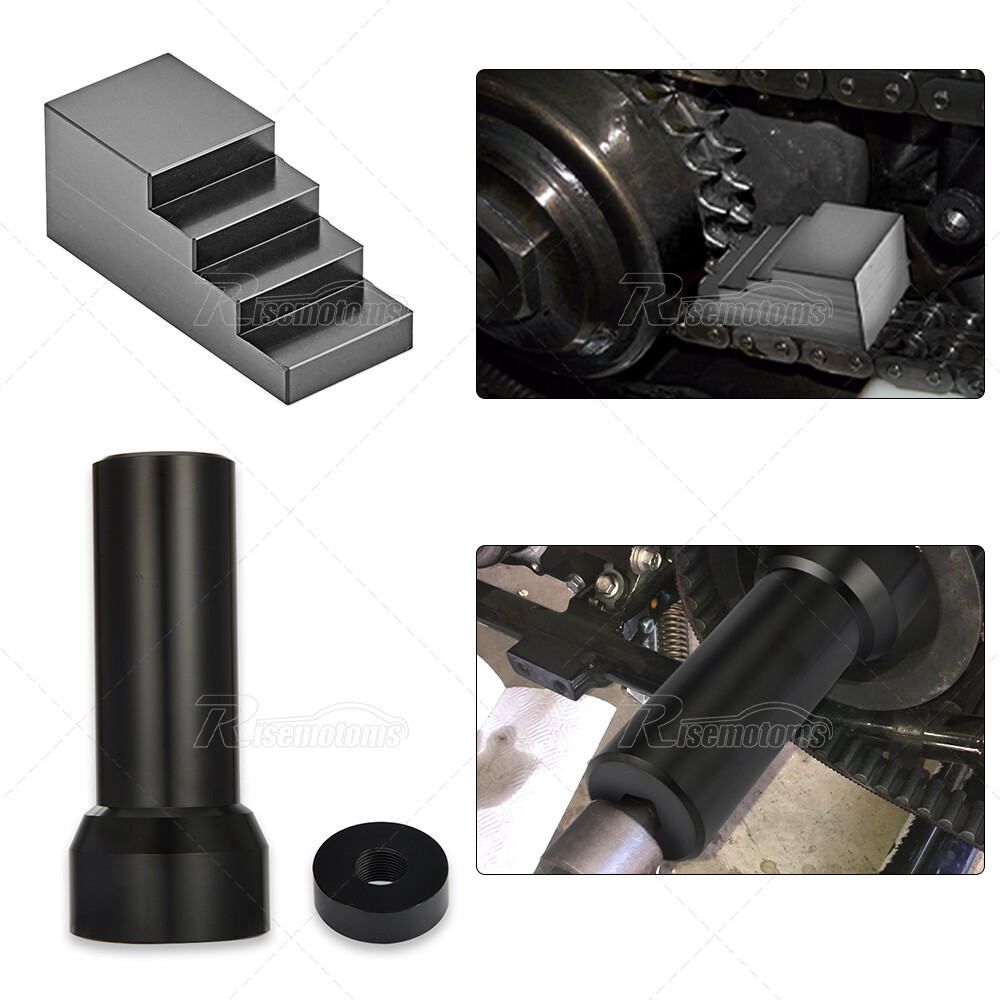 Mainshaft Lock Nut 2 1/4″ Sprocket Socket + Primary Drive Lock Tool for Harley