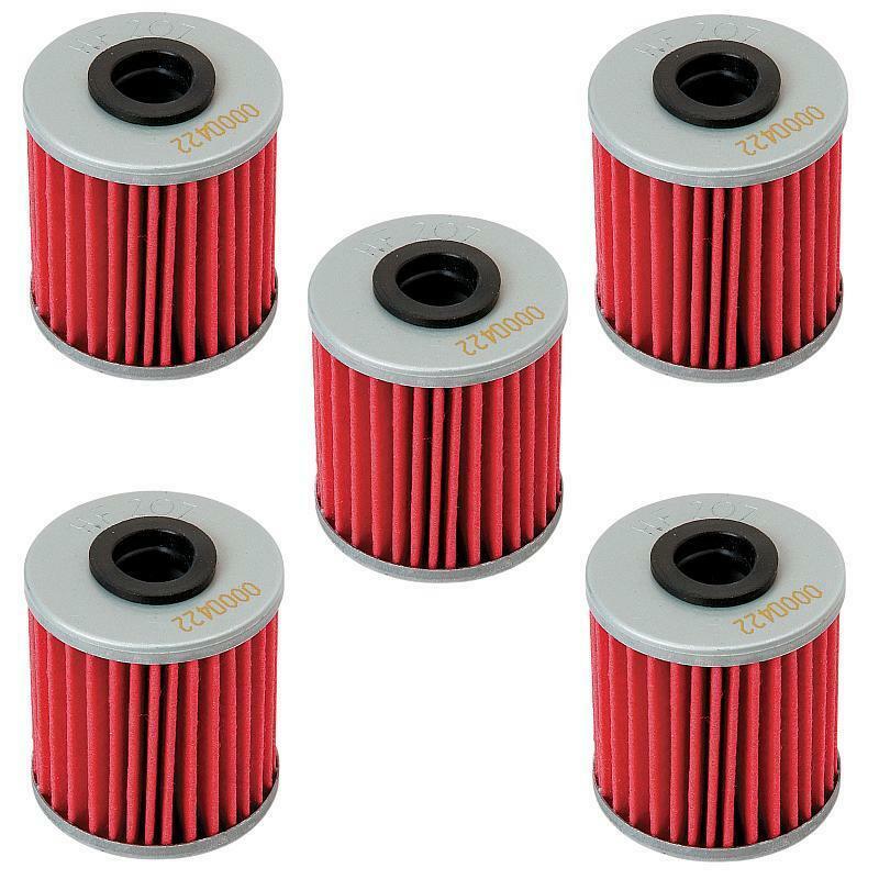 2019 Kawasaki KX250 Genuine HiFlo Oil Filter HF207 KX 250 – Pack of 5